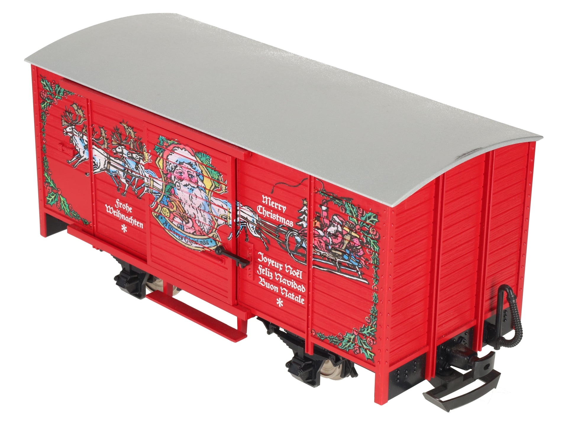 LGB 43352 G Scale Merry Christmas Sound Boxcar w/Metal Wheels LN/Box