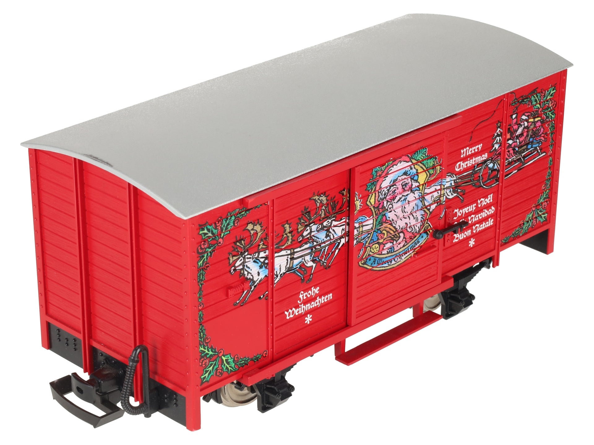 LGB 43352 G Scale Merry Christmas Sound Boxcar w/Metal Wheels LN/Box