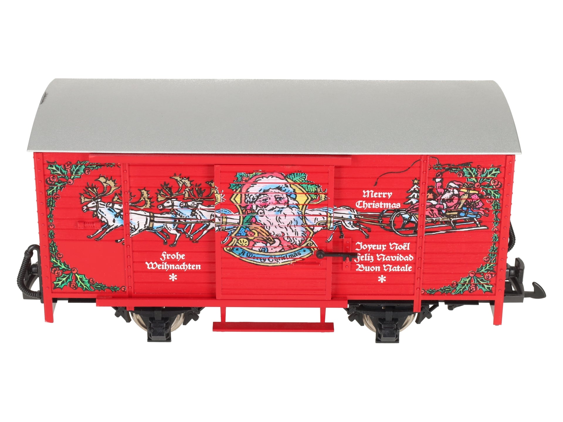 LGB 43352 G Scale Merry Christmas Sound Boxcar w/Metal Wheels LN/Box