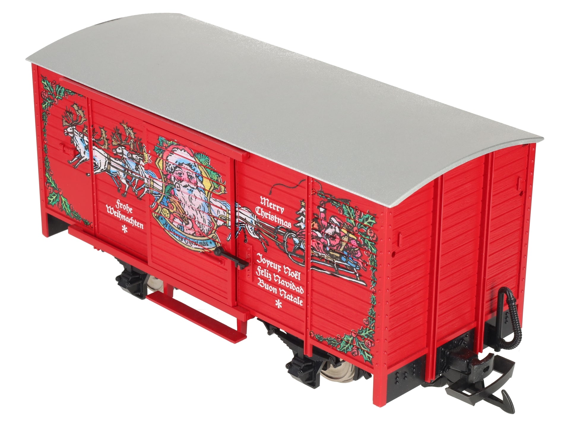 LGB 43352 G Scale Merry Christmas Sound Boxcar w/Metal Wheels LN/Box