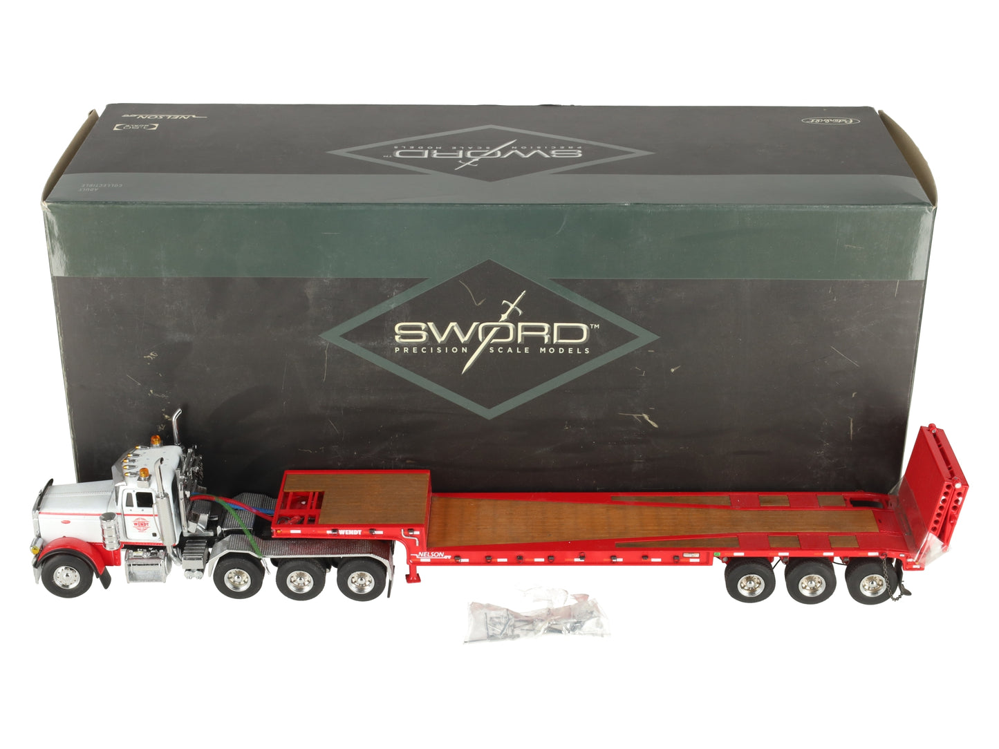Sword Models SW2027-WEN 1:50 Wendt Peterbilt 379 Tractor w/Nelson Ramp Trailer LN/Box