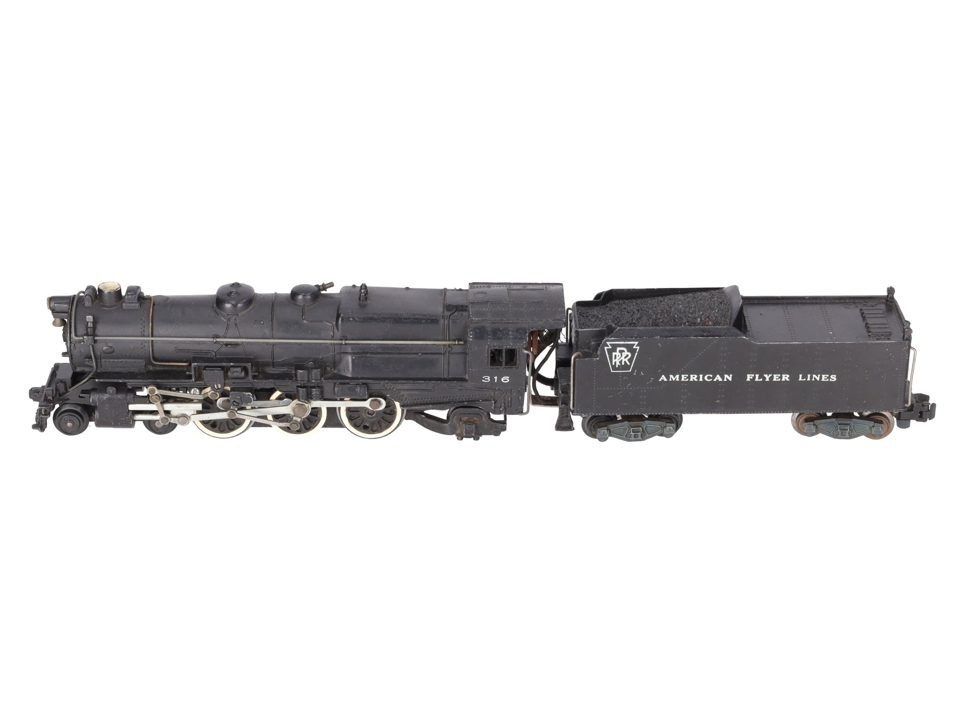 American Flyer 316 Vintage S AFL/PRR 4-6-2 K5 Steam Locomotive & Tender VG