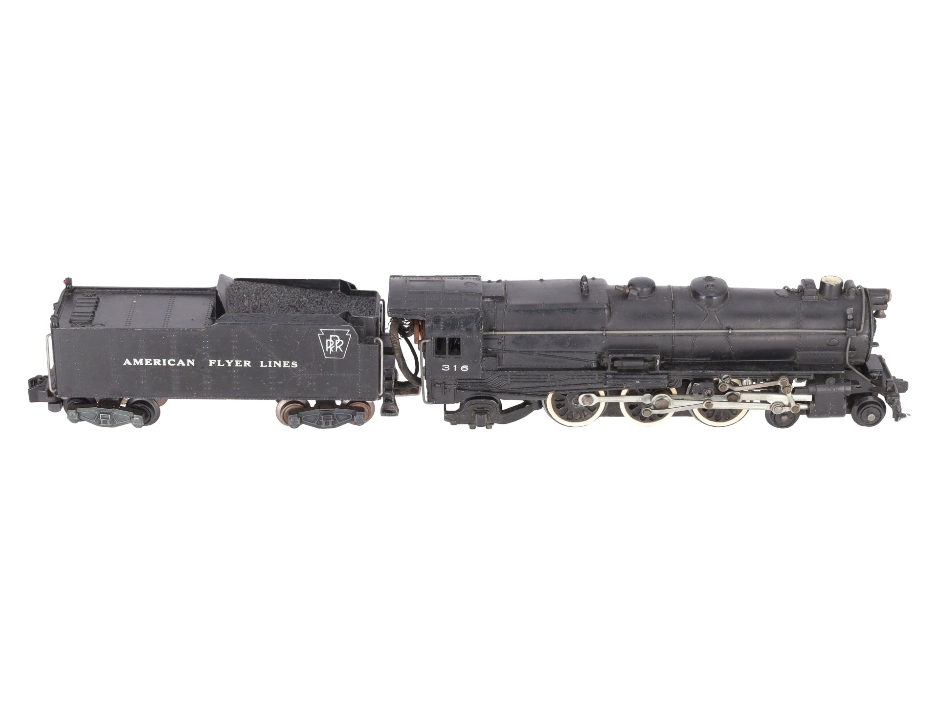 American Flyer 316 Vintage S AFL/PRR 4-6-2 K5 Steam Locomotive & Tender VG