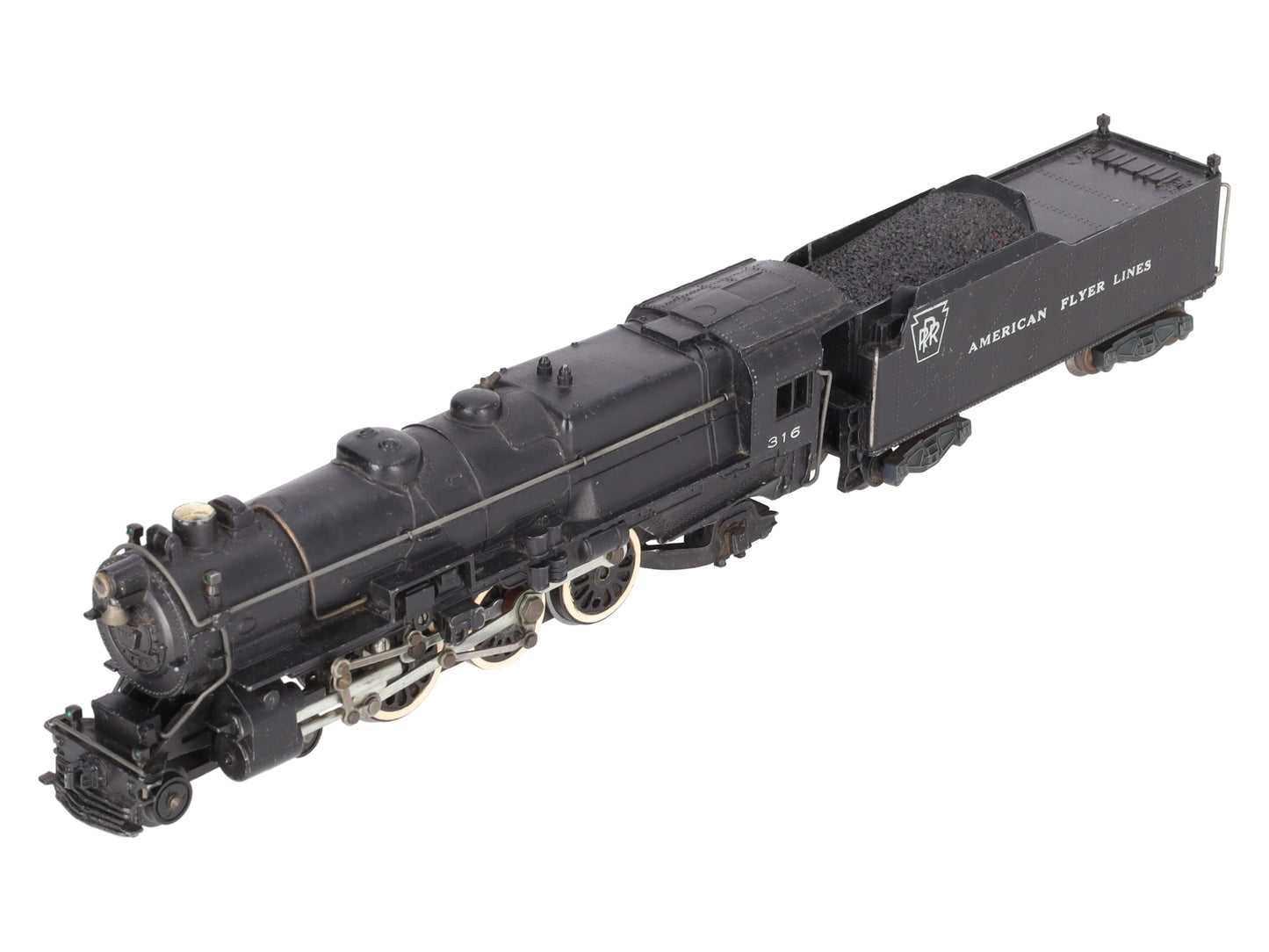 American Flyer 316 Vintage S AFL/PRR 4-6-2 K5 Steam Locomotive & Tender VG