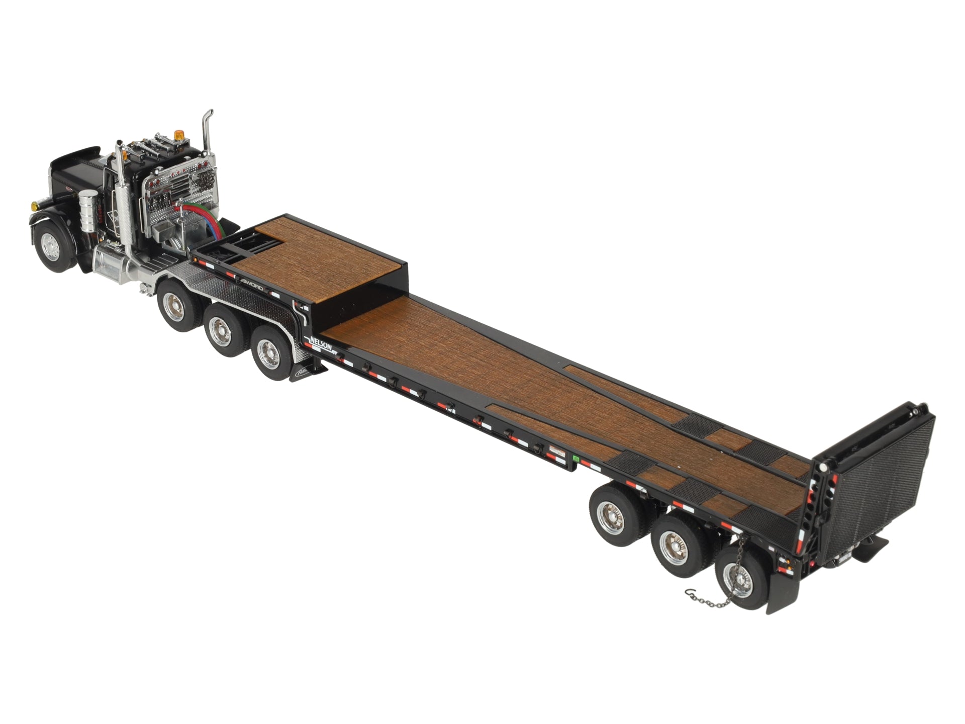 Sword Models SW2027-SWO 1:50 Sword Peterbilt 379 Tractor w/Nelson Ramp Trailer LN/Box