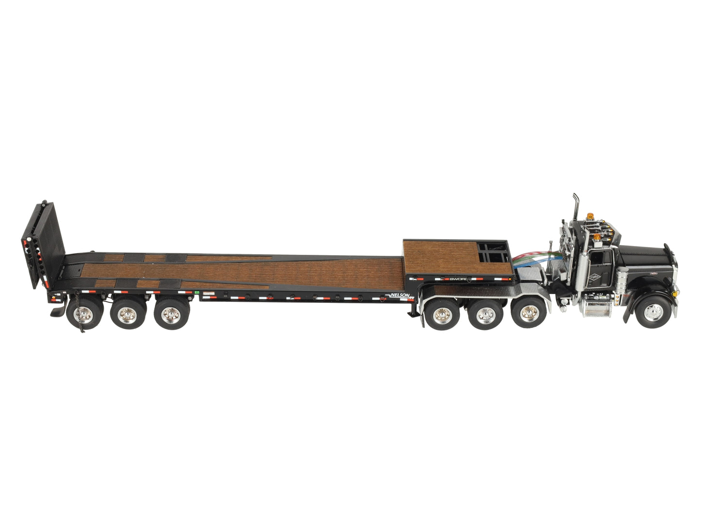 Sword Models SW2027-SWO 1:50 Sword Peterbilt 379 Tractor w/Nelson Ramp Trailer LN/Box