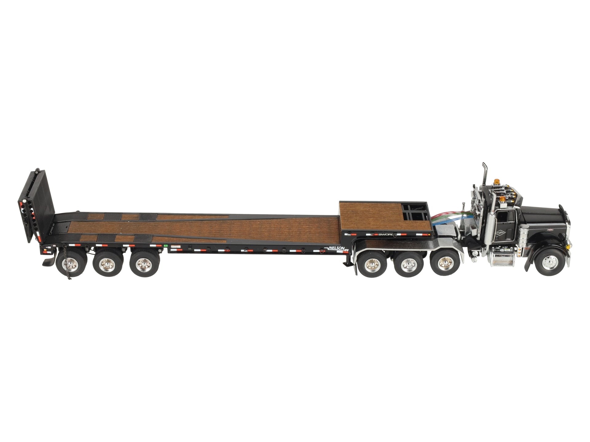 Sword Models SW2027-SWO 1:50 Sword Peterbilt 379 Tractor w/Nelson Ramp Trailer LN/Box