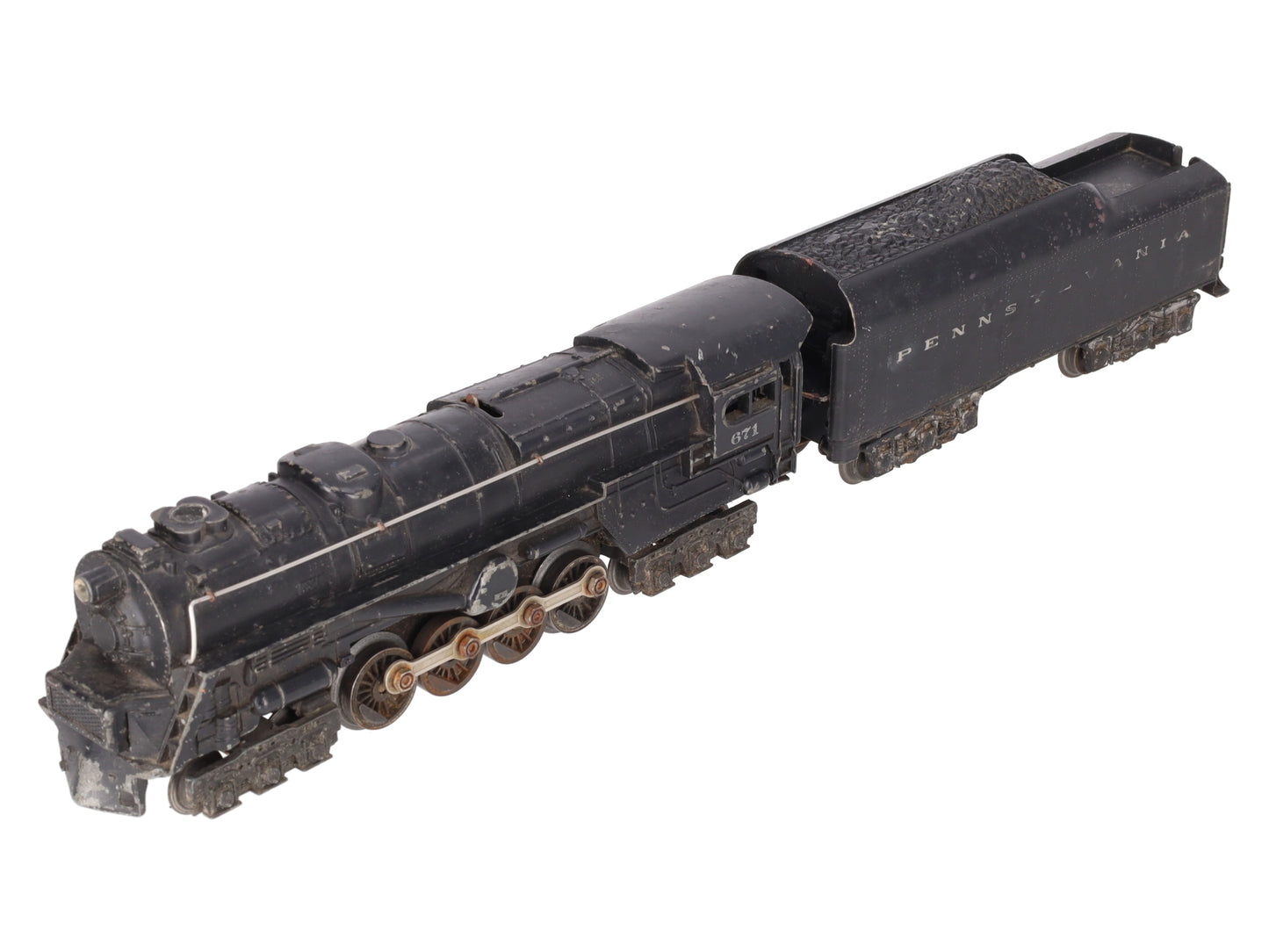 Lionel 671 Vintage O 6-8-6 Diecast Steam Turbine Locomotive with 2671W Tender VG