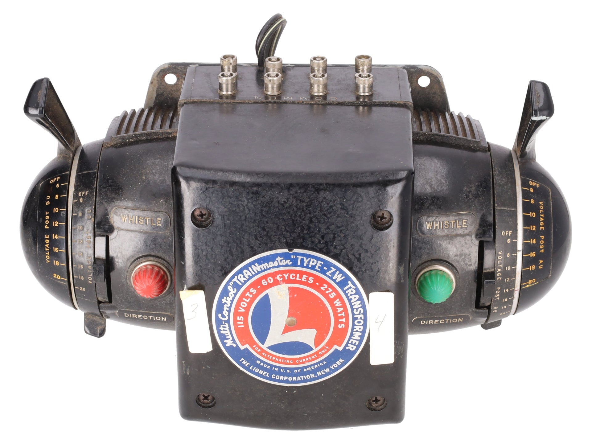 Lionel ZW Vintage O Gauge Trainmaster 275 Watt Transformer with Whistle VG