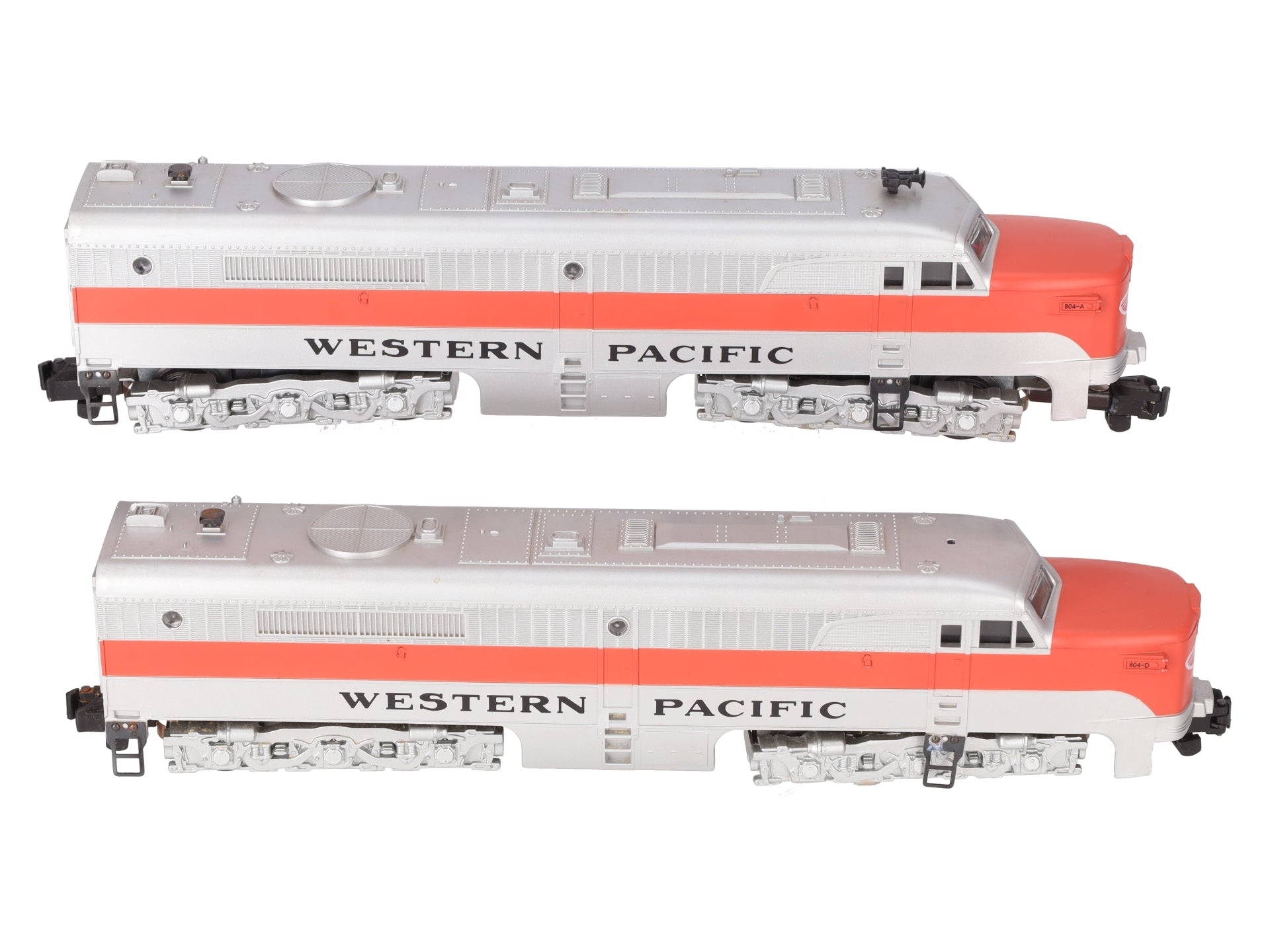 American Flyer 6-48120 S Scale Western Pacific Alco PA AA Diesel Locomotive Set VG
