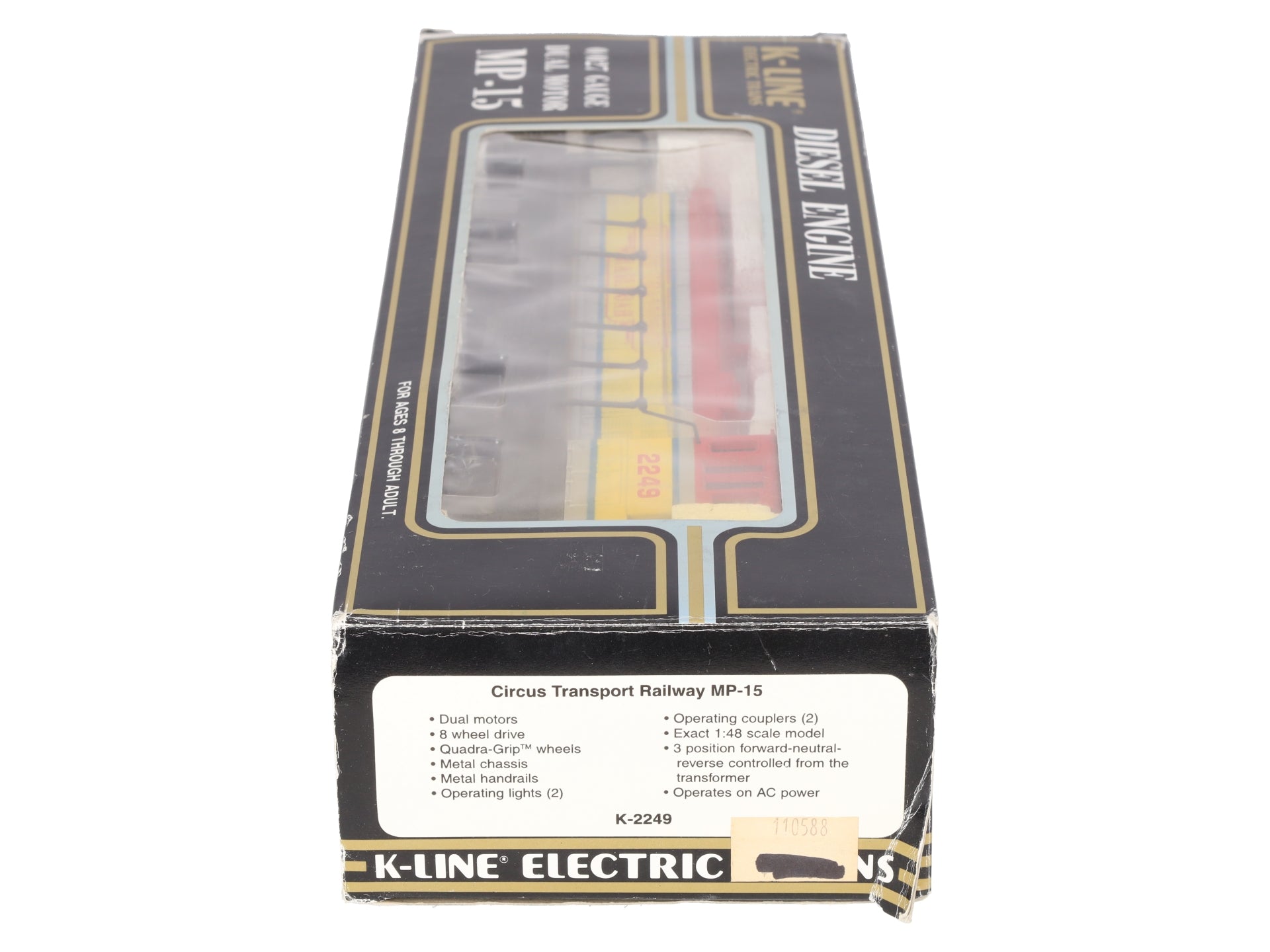 K-Line K2249 O Circus Transport Railway MP-15 Diesel Locomotive #2249 EX/Box