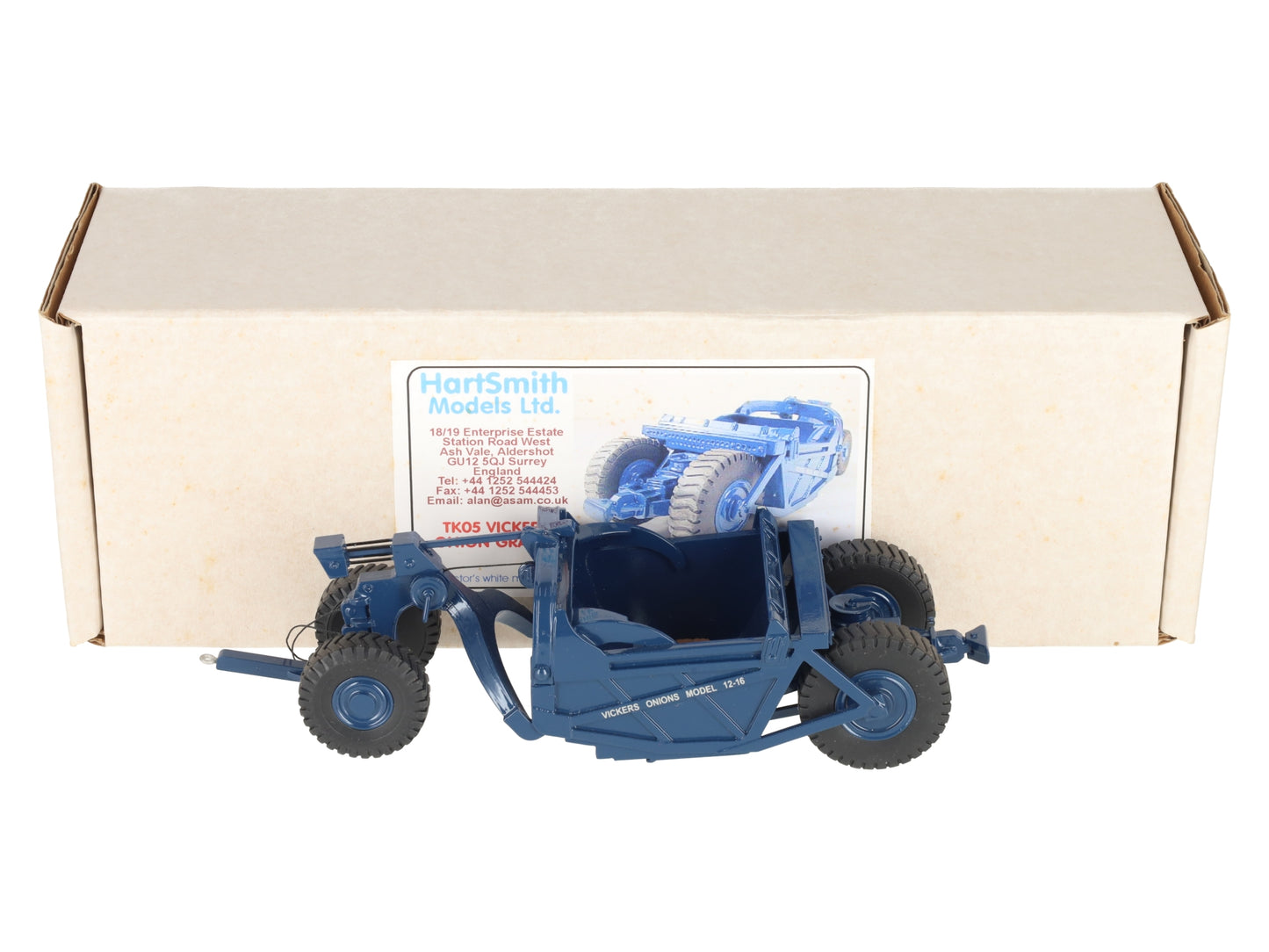 HartSmith Models Ltd. TK05 1:48 Scale Diecast Vickers Onion Grader NIB