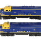 Lionel 6-18117 O Gauge Santa Fe Blue/Yellow F3 AA Diesel Set EX/Box
