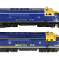 Lionel 6-18117 O Gauge Santa Fe Blue/Yellow F3 AA Diesel Set EX/Box