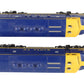 Lionel 6-18117 O Gauge Santa Fe Blue/Yellow F3 AA Diesel Set EX/Box
