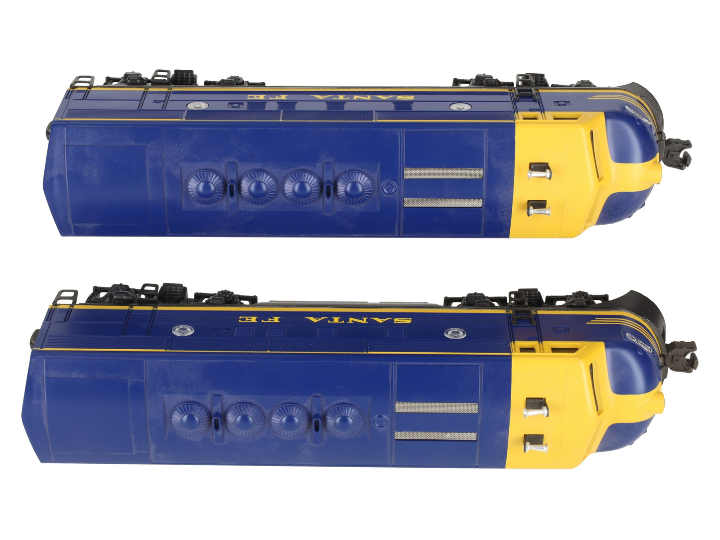 Lionel 6-18117 O Gauge Santa Fe Blue/Yellow F3 AA Diesel Set EX/Box