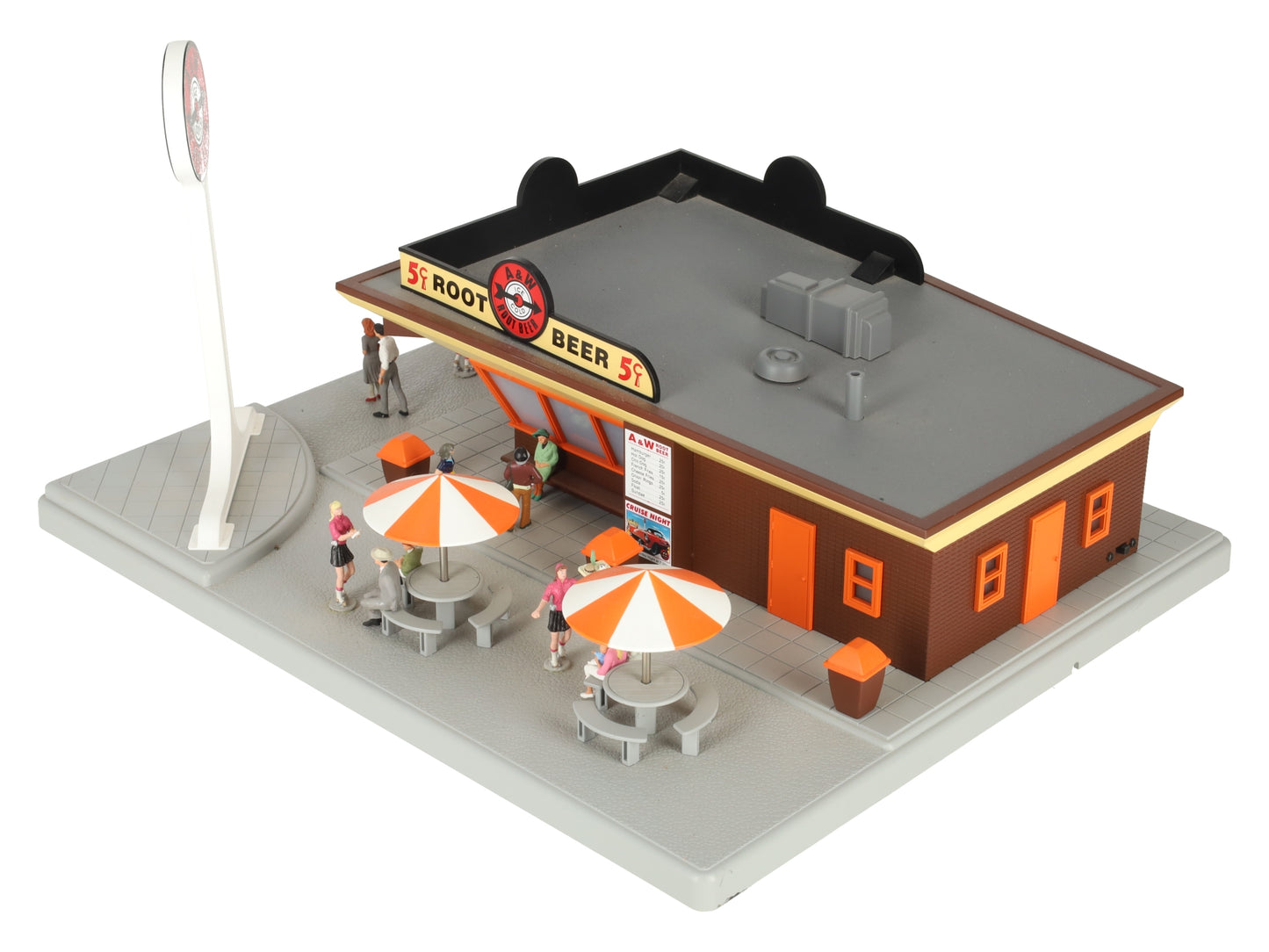 MTH 30-9068 A&W Rootbeer Restaurant Stand EX