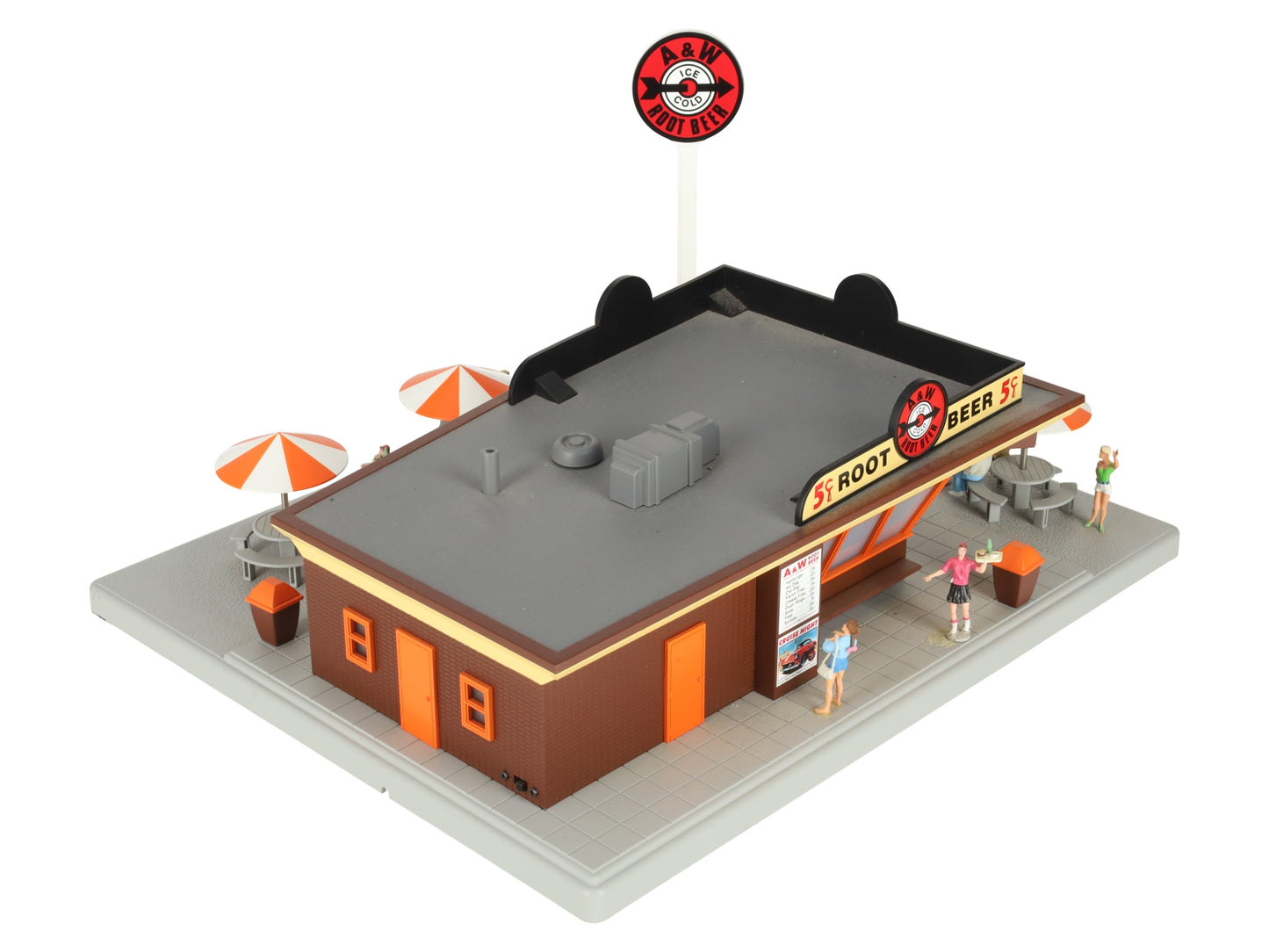MTH 30-9068 A&W Rootbeer Restaurant Stand EX