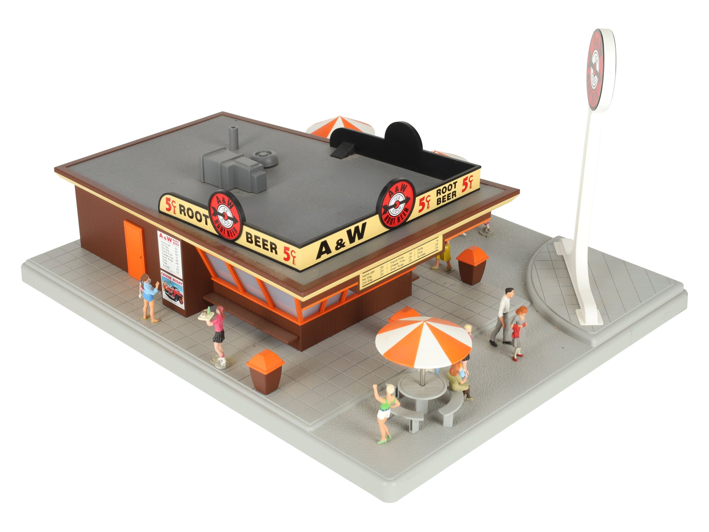 MTH 30-9068 A&W Rootbeer Restaurant Stand EX