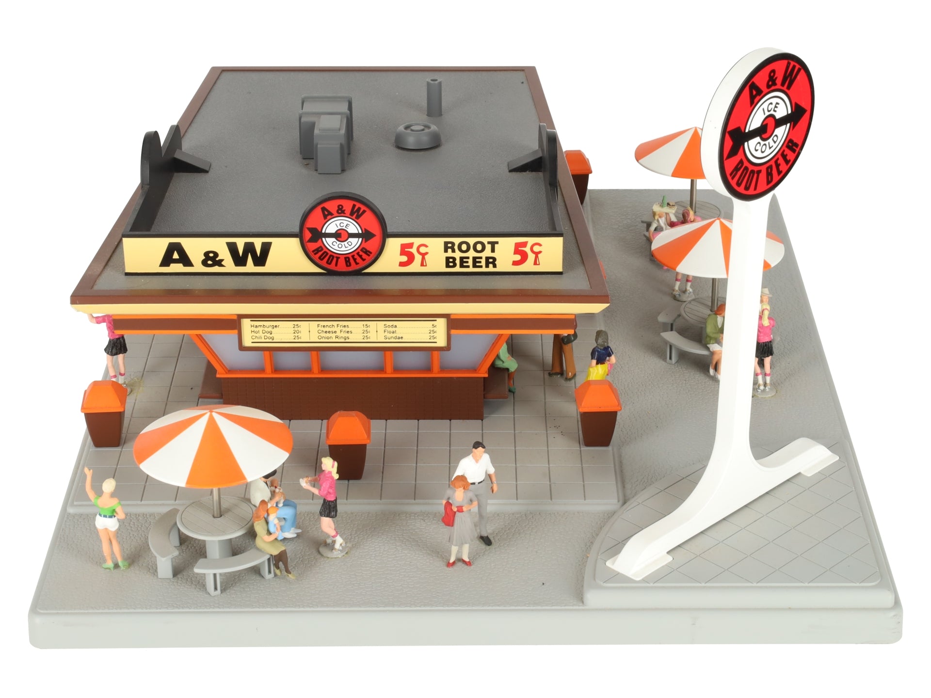 MTH 30-9068 A&W Rootbeer Restaurant Stand EX