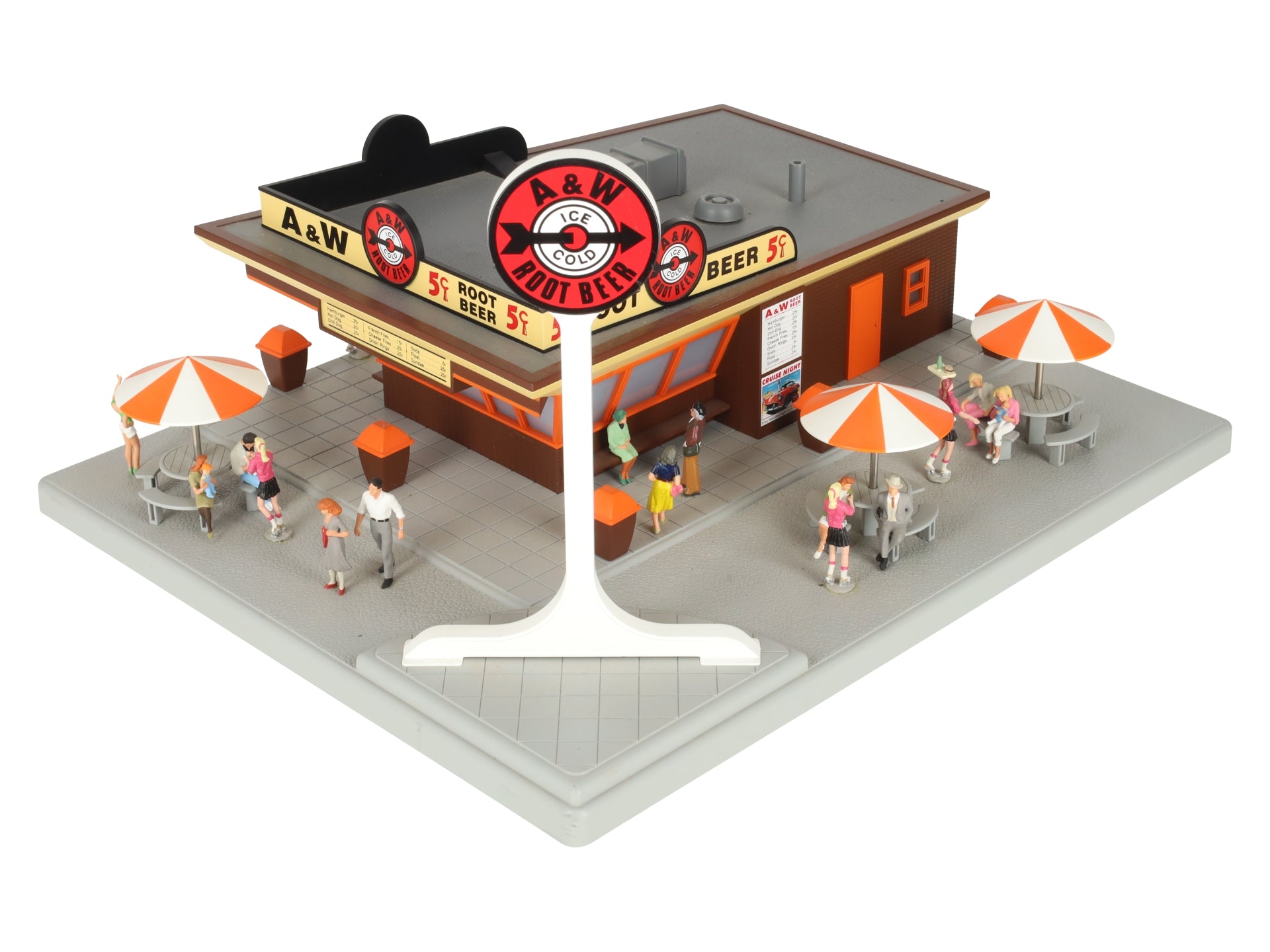 MTH 30-9068 A&W Rootbeer Restaurant Stand EX