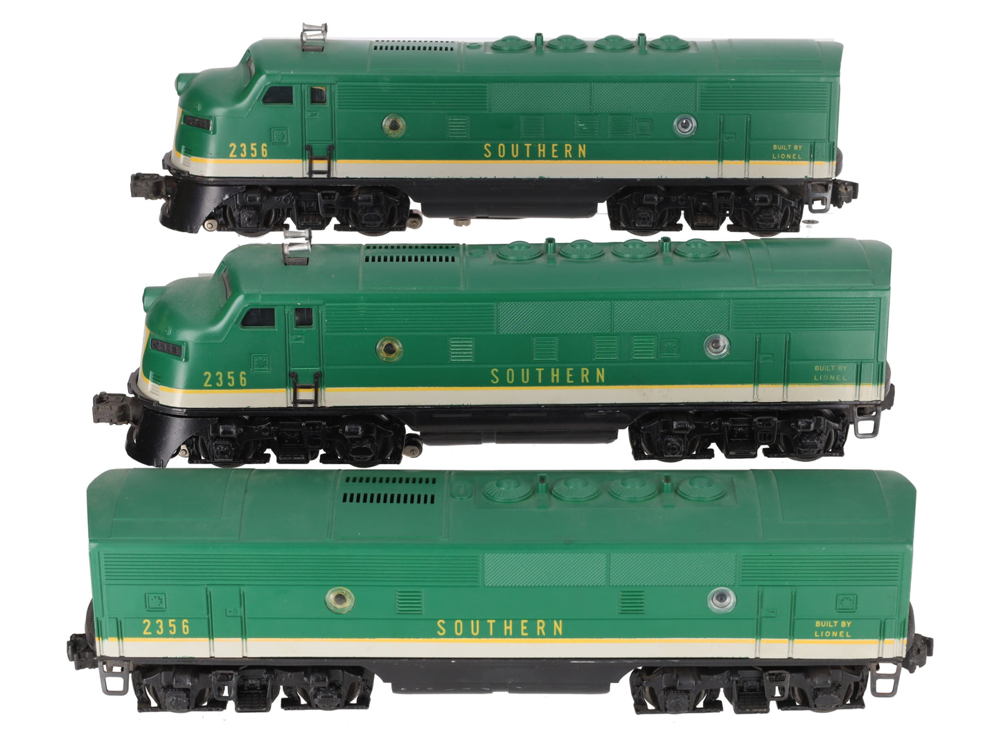 Lionel 2356 Vintage O Southern F-3 ABA Diesel Locomotives EX