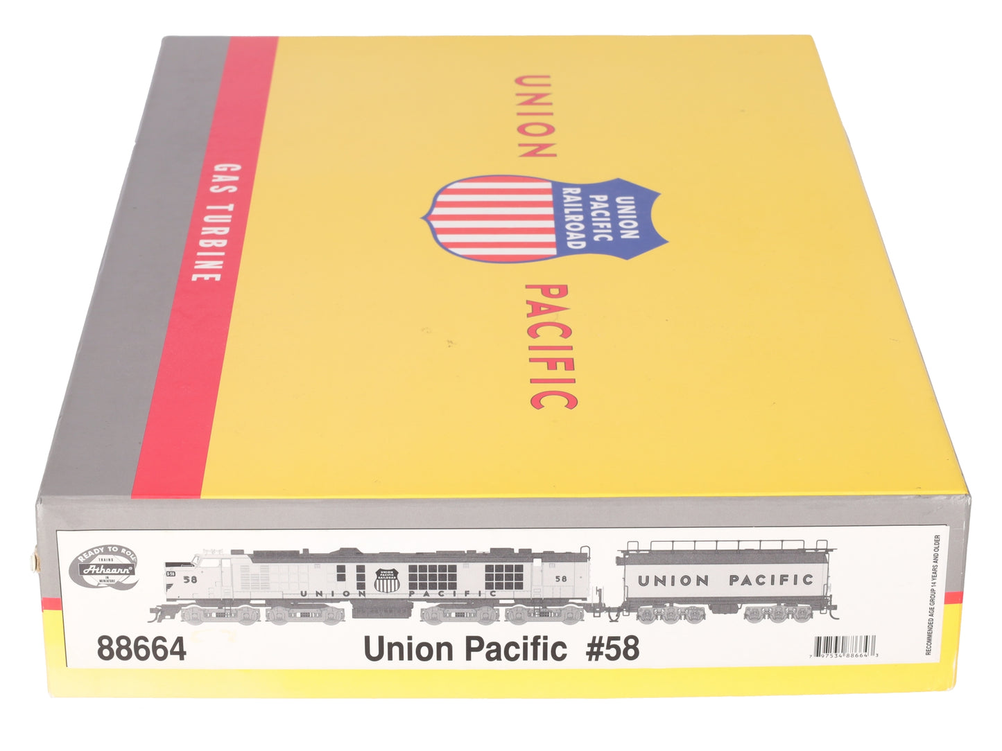 Athearn 88664 HO Union Pacific Gas Turbine Diesel Locomotive & Tender #58 EX/Box