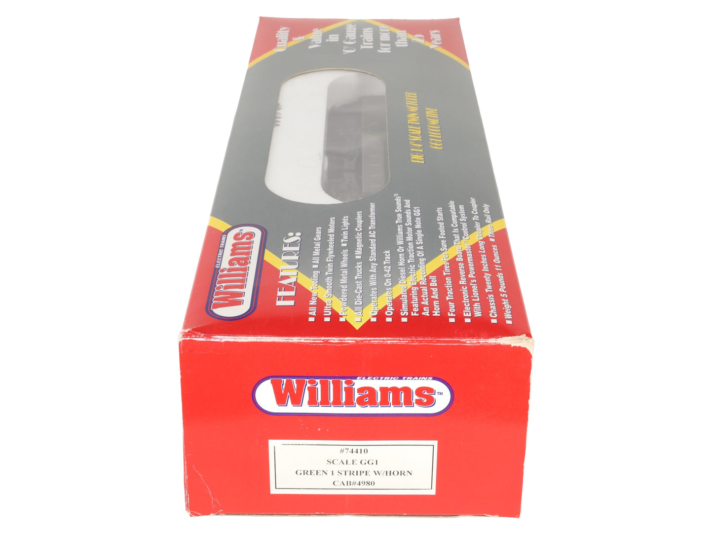 Williams 74410 O Pennsylvania GG-1 Electric Locomotive with Horn #4980 LN/Box