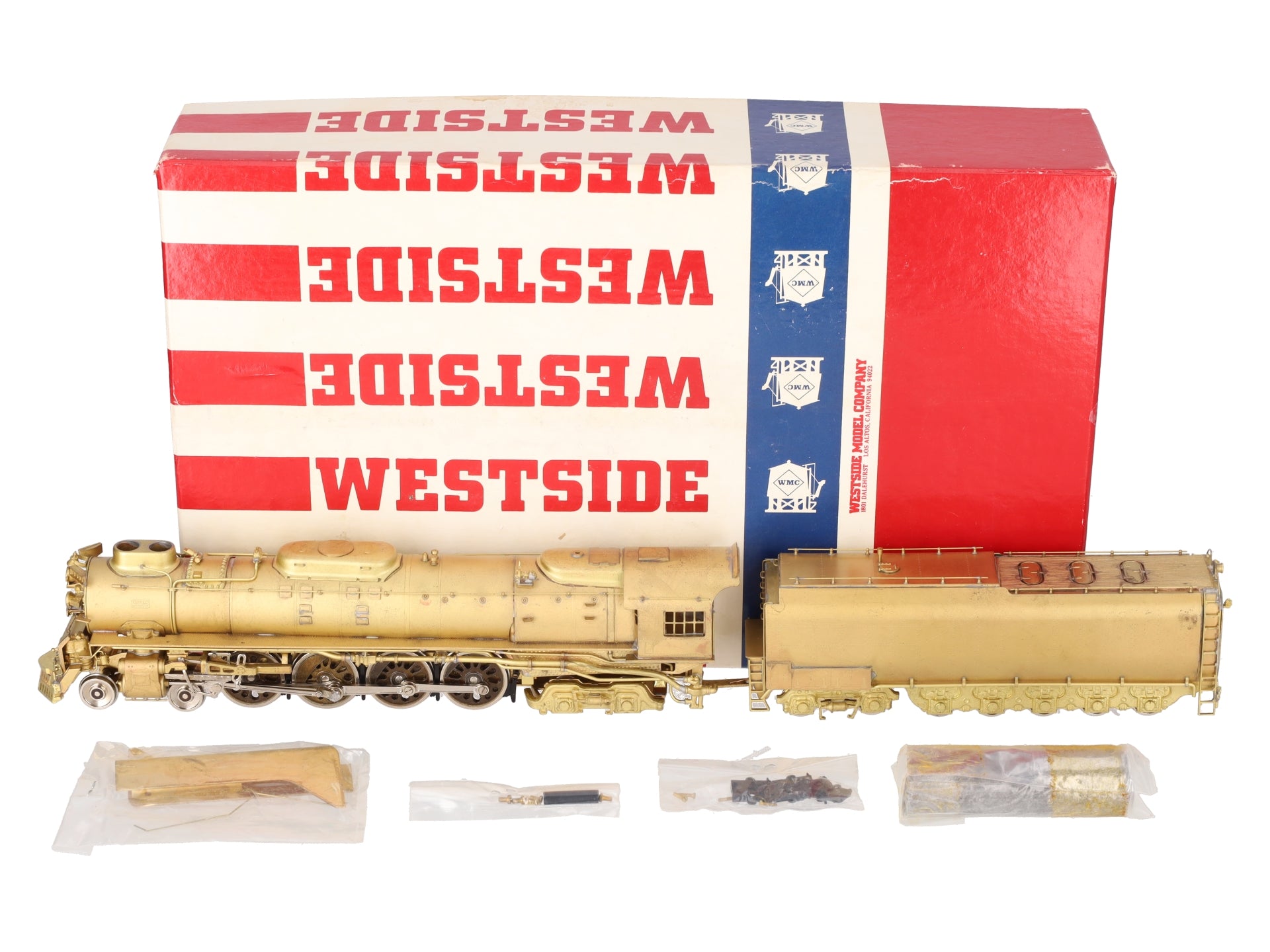 Katsumi HO BRASS Union Pacific FEF-3 4-8-4 Steam Locomotive & Tender- Unpainted EX/Box