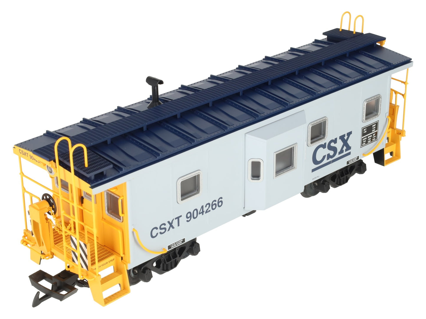 USA Trains 12063 G Scale CSX Lighted Bay Window Caboose #904266 EX/Box