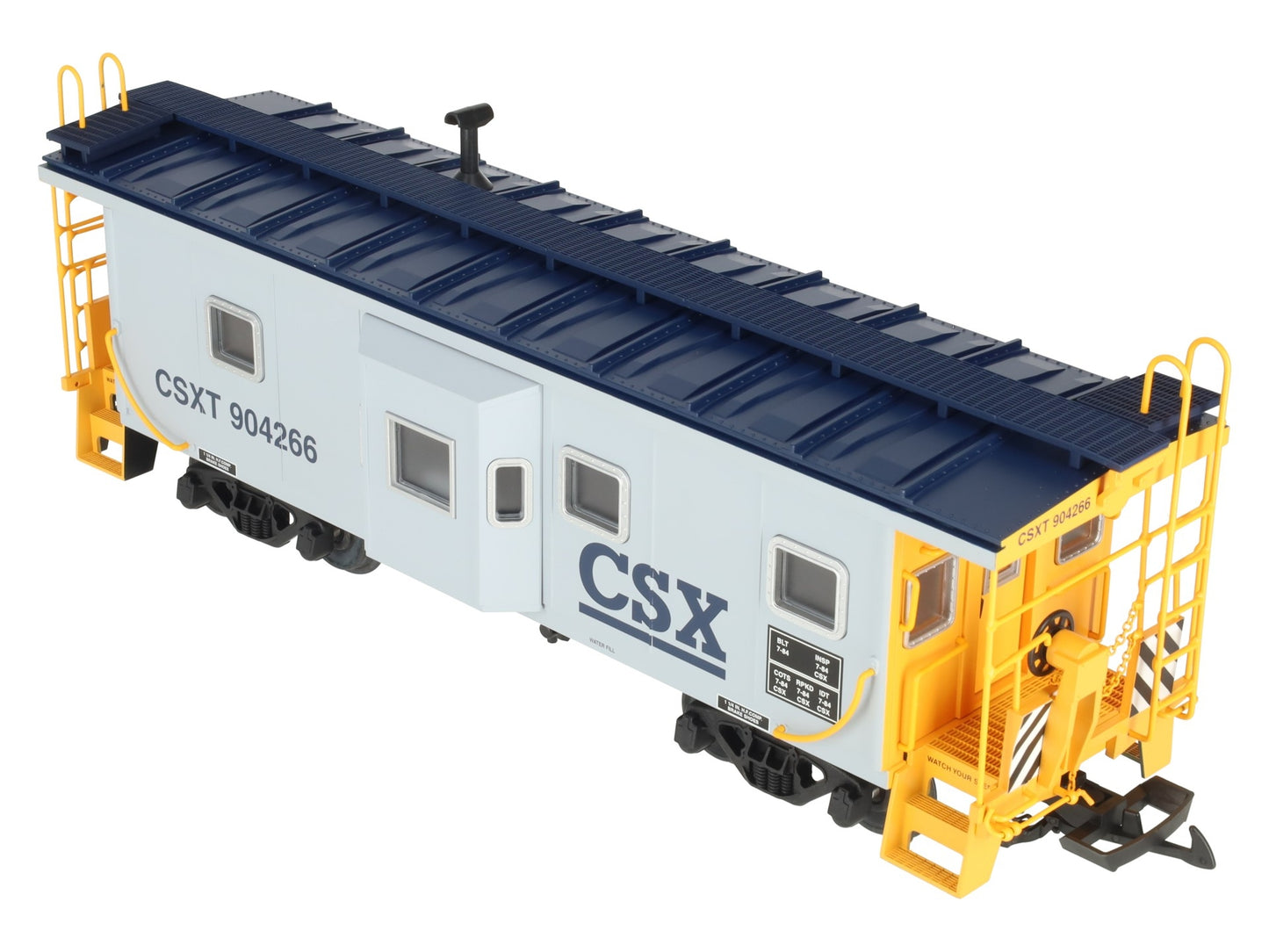 USA Trains 12063 G Scale CSX Lighted Bay Window Caboose #904266 EX/Box