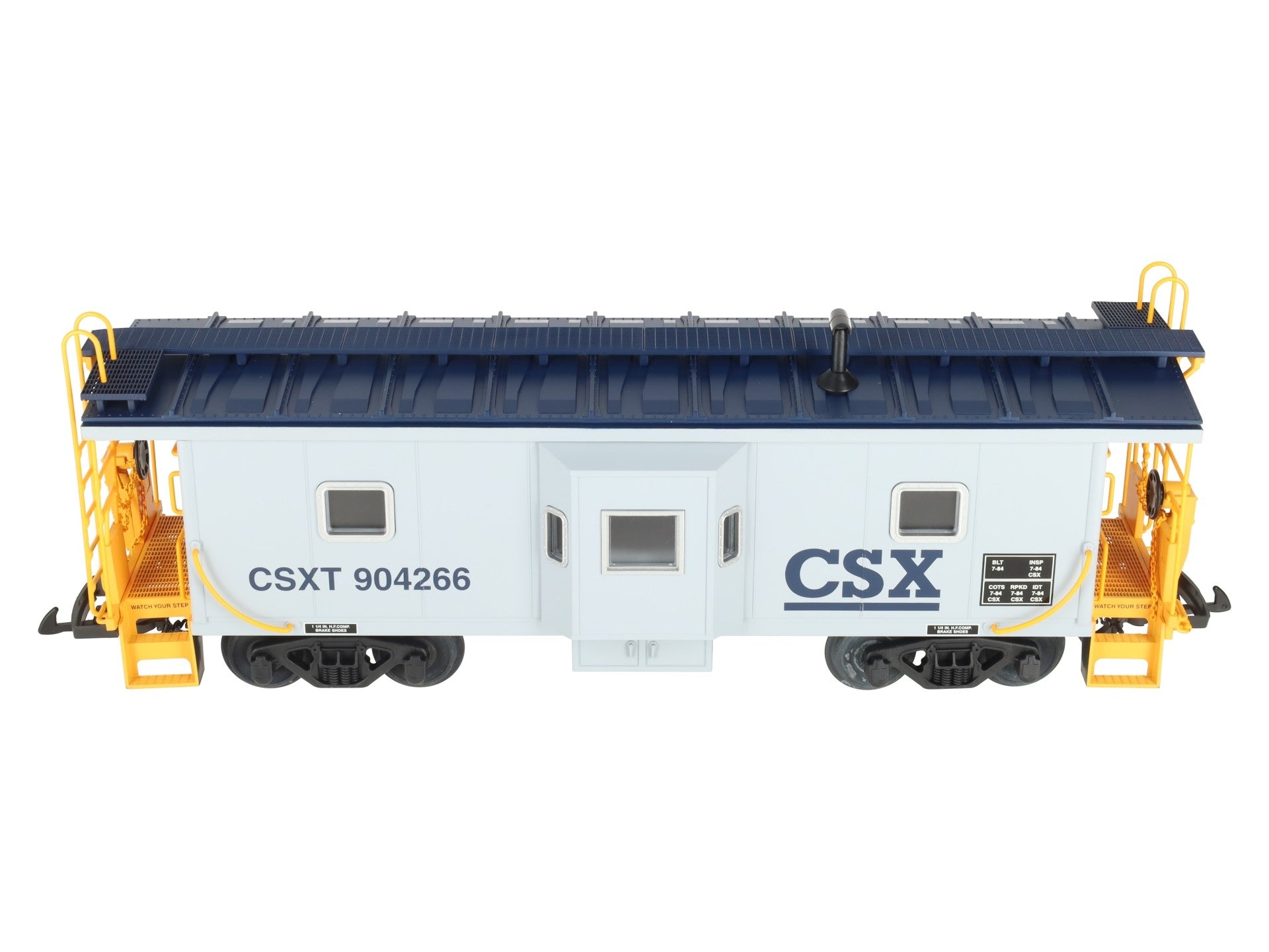 USA Trains 12063 G Scale CSX Lighted Bay Window Caboose #904266 EX/Box