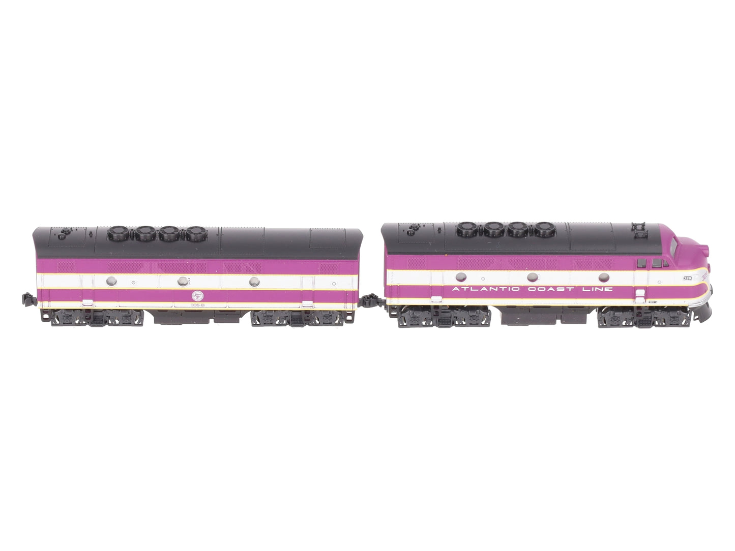 Kato 106-0201 N Scale Atlantic Coast Line F2 A/B Diesel Set #329, 335B