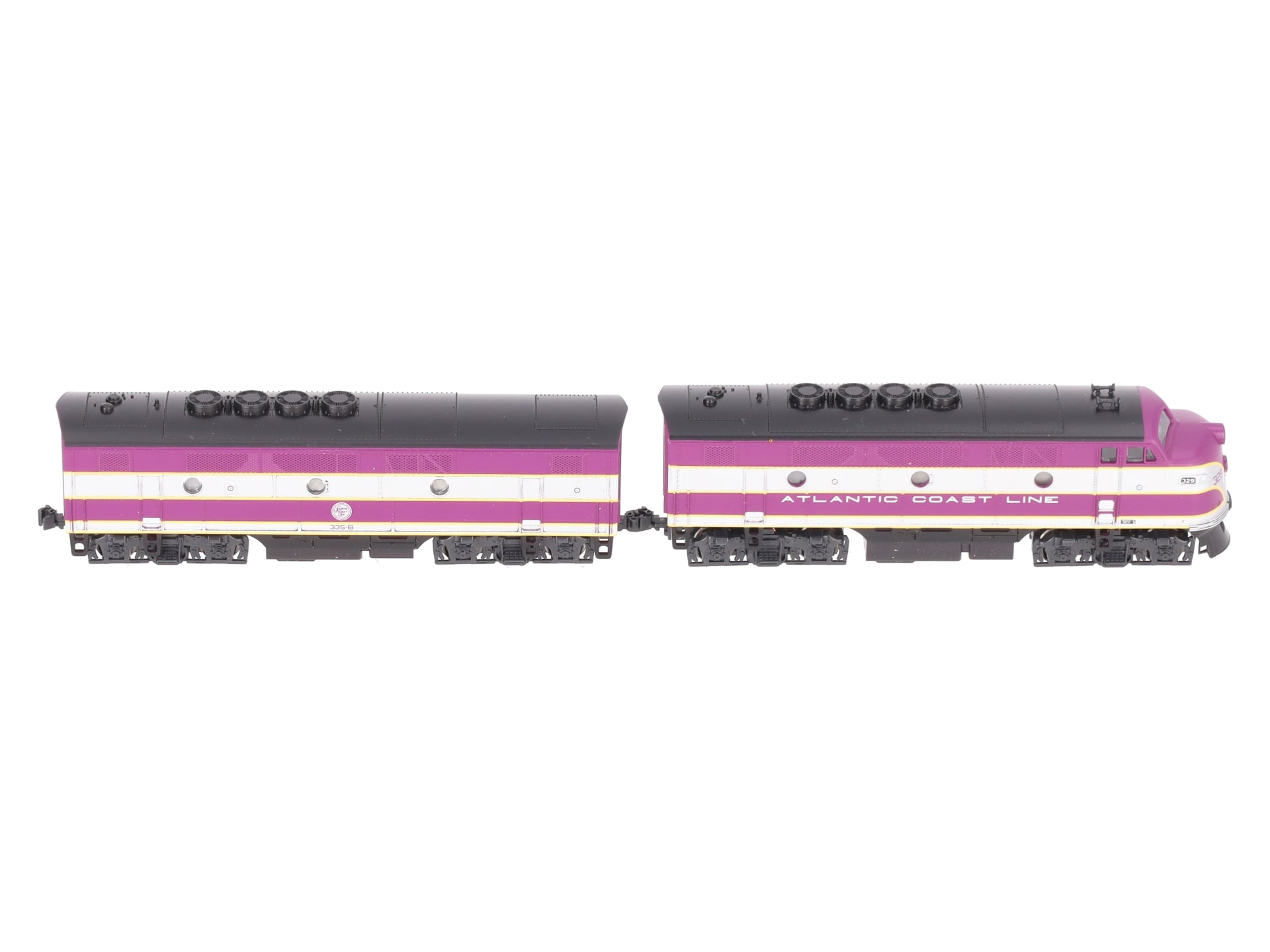 Kato 106-0201 N Scale Atlantic Coast Line F2 A/B Diesel Set #329, 335B