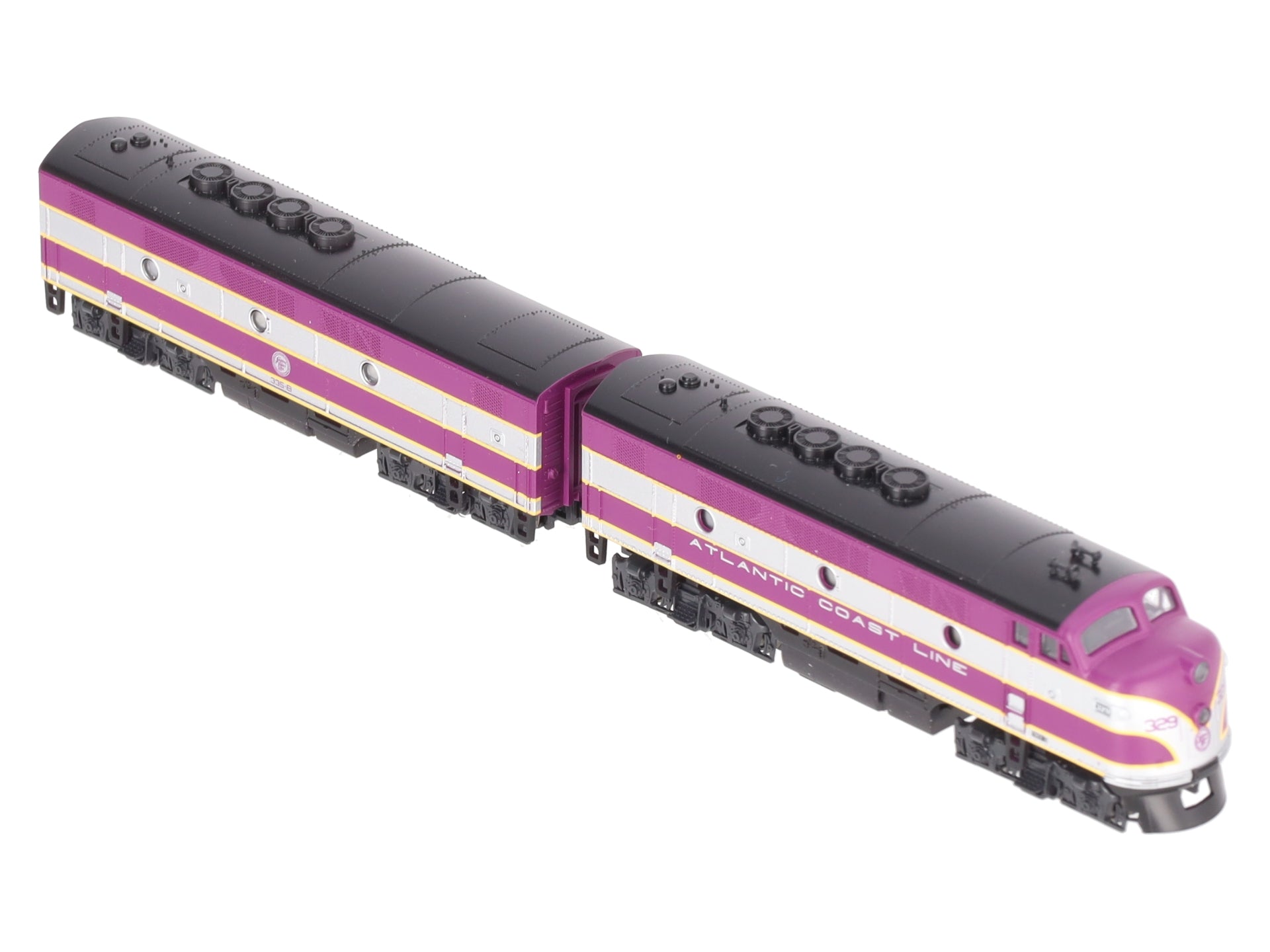 Kato 106-0201 N Scale Atlantic Coast Line F2 A/B Diesel Set #329, 335B