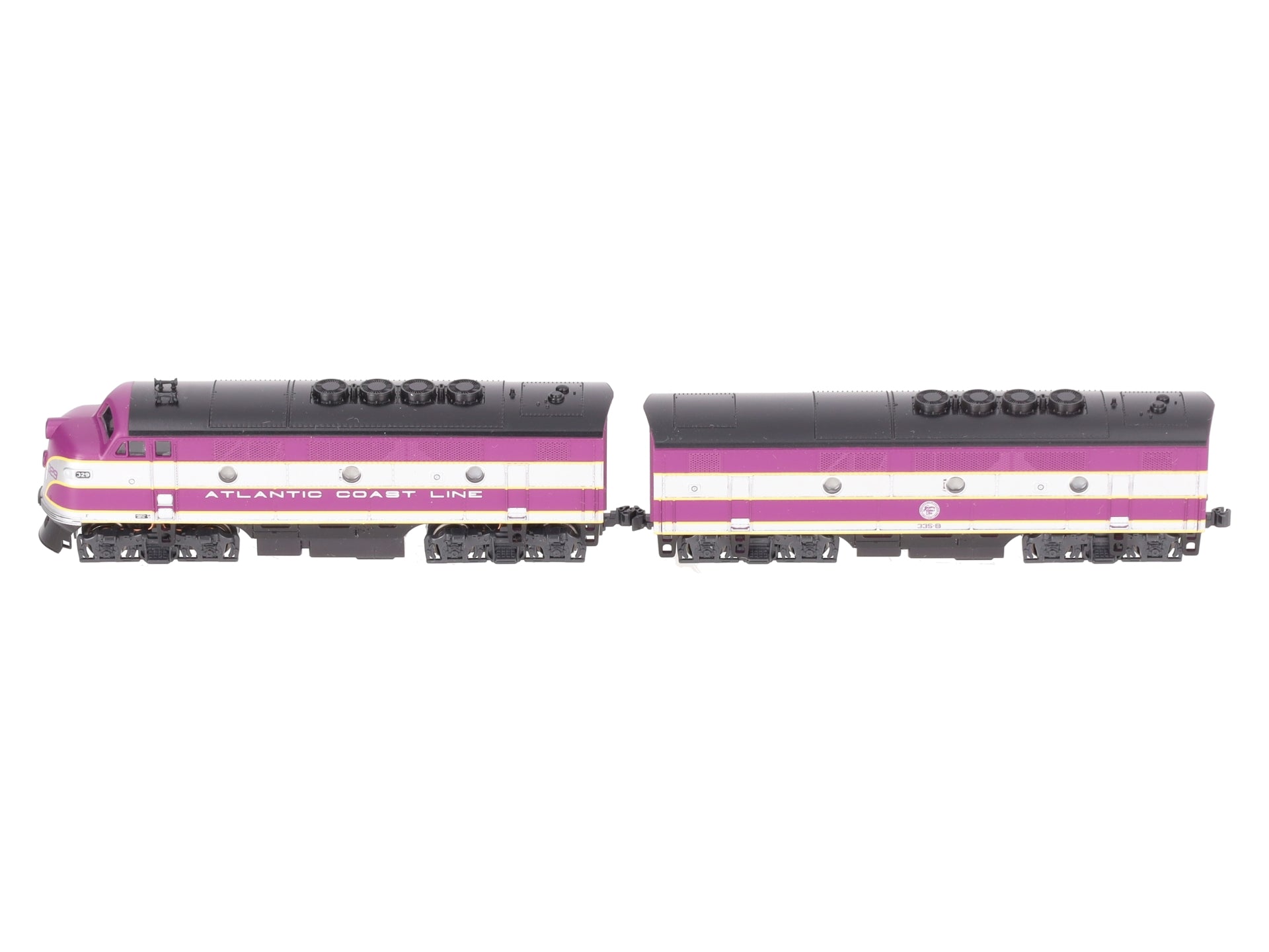 Kato 106-0201 N Scale Atlantic Coast Line F2 A/B Diesel Set #329, 335B