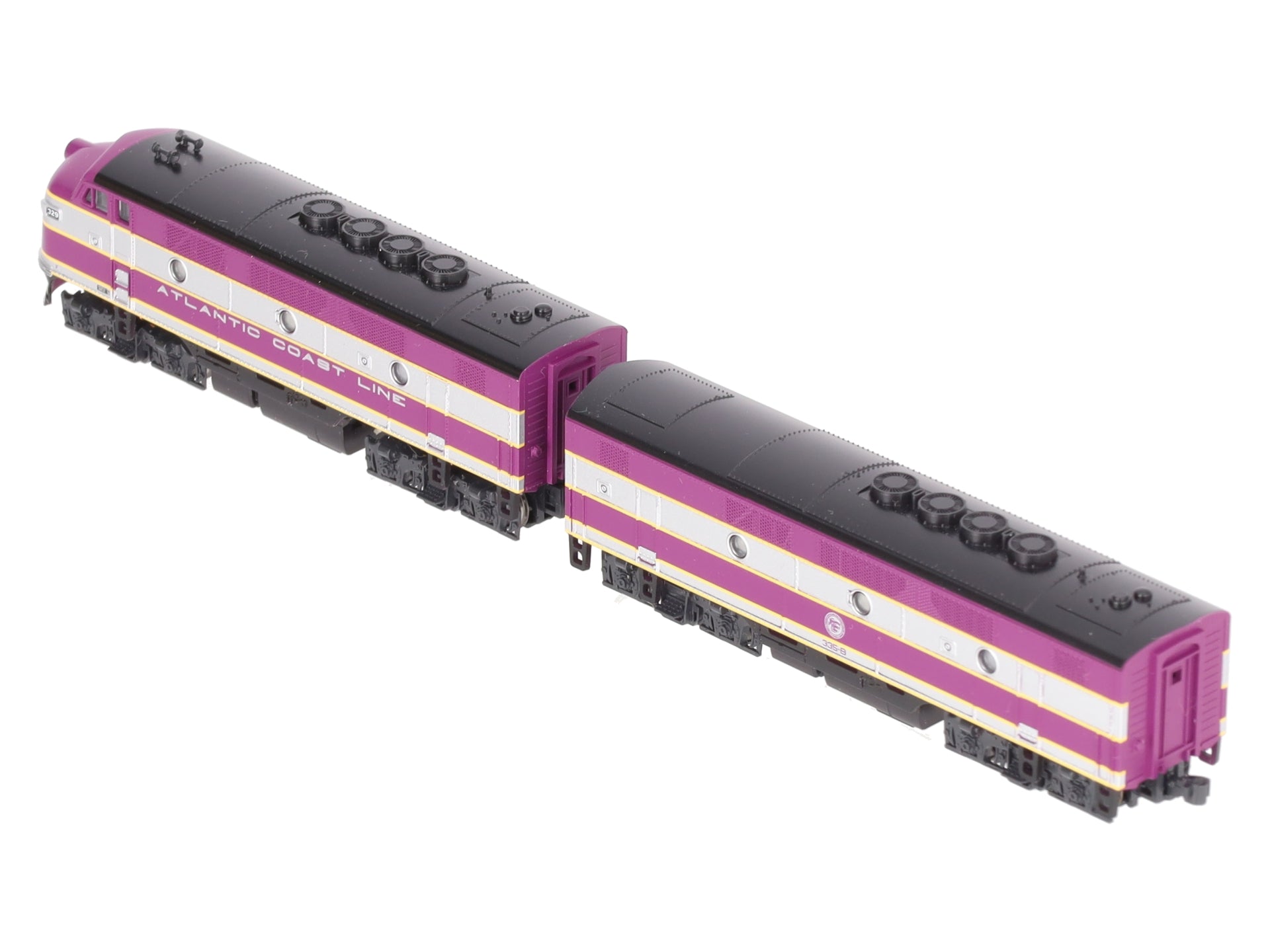 Kato 106-0201 N Scale Atlantic Coast Line F2 A/B Diesel Set #329, 335B