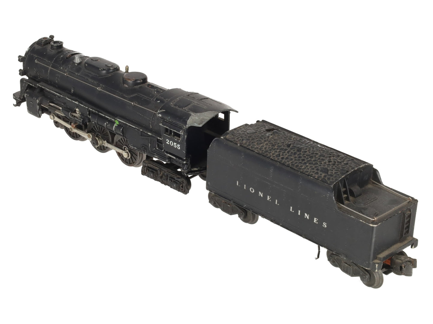 Lionel 2055 Vintage O 4-6-4 Hudson Steam Locomotive w/6466W Tender