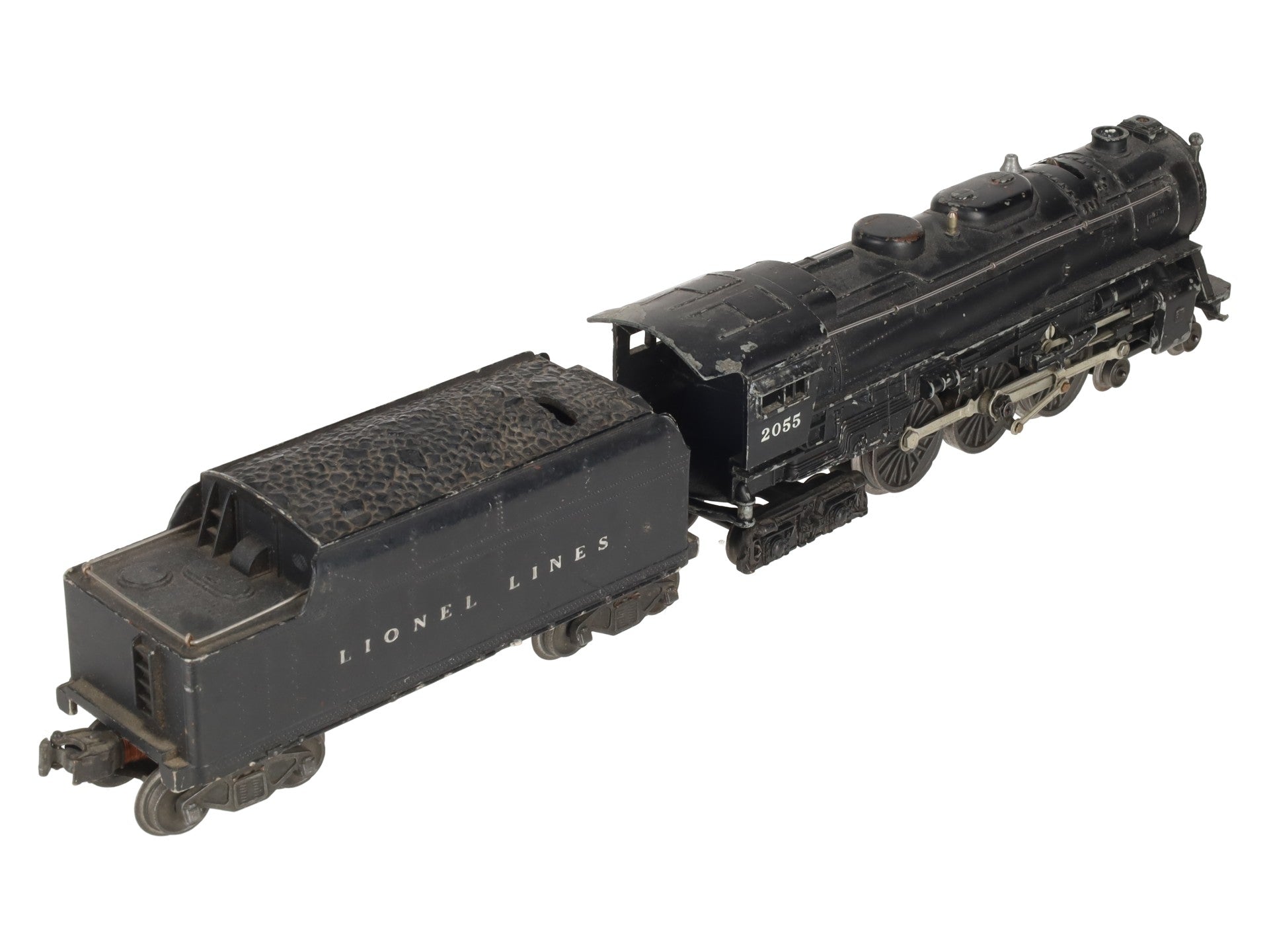 Lionel 2055 Vintage O 4-6-4 Hudson Steam Locomotive w/6466W Tender