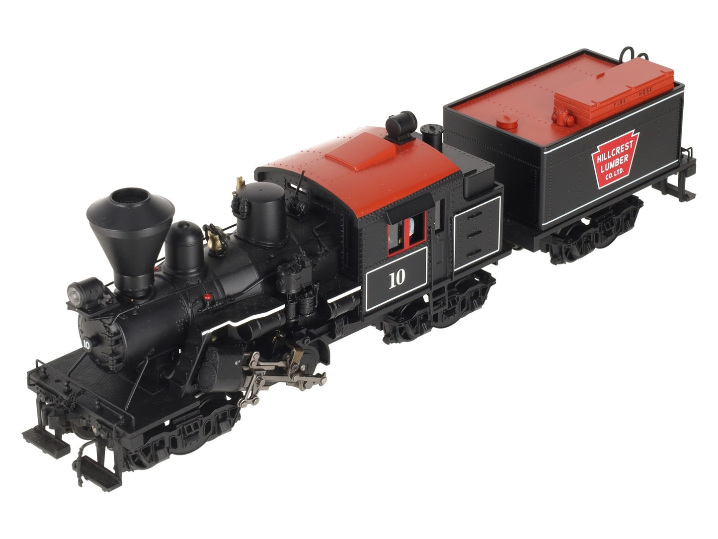 MTH 20-3039-1 O Gauge Hill Crest Lumber Co. Climax Logging Locomotive #10 w/PS2 EX/Box