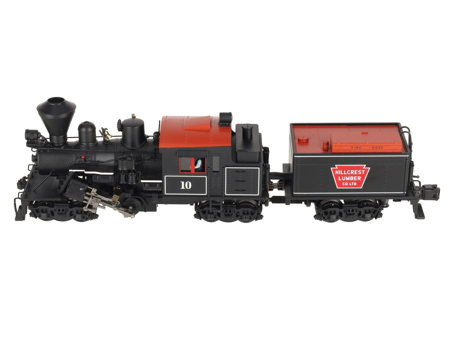 MTH 20-3039-1 O Gauge Hill Crest Lumber Co. Climax Logging Locomotive #10 w/PS2 EX/Box