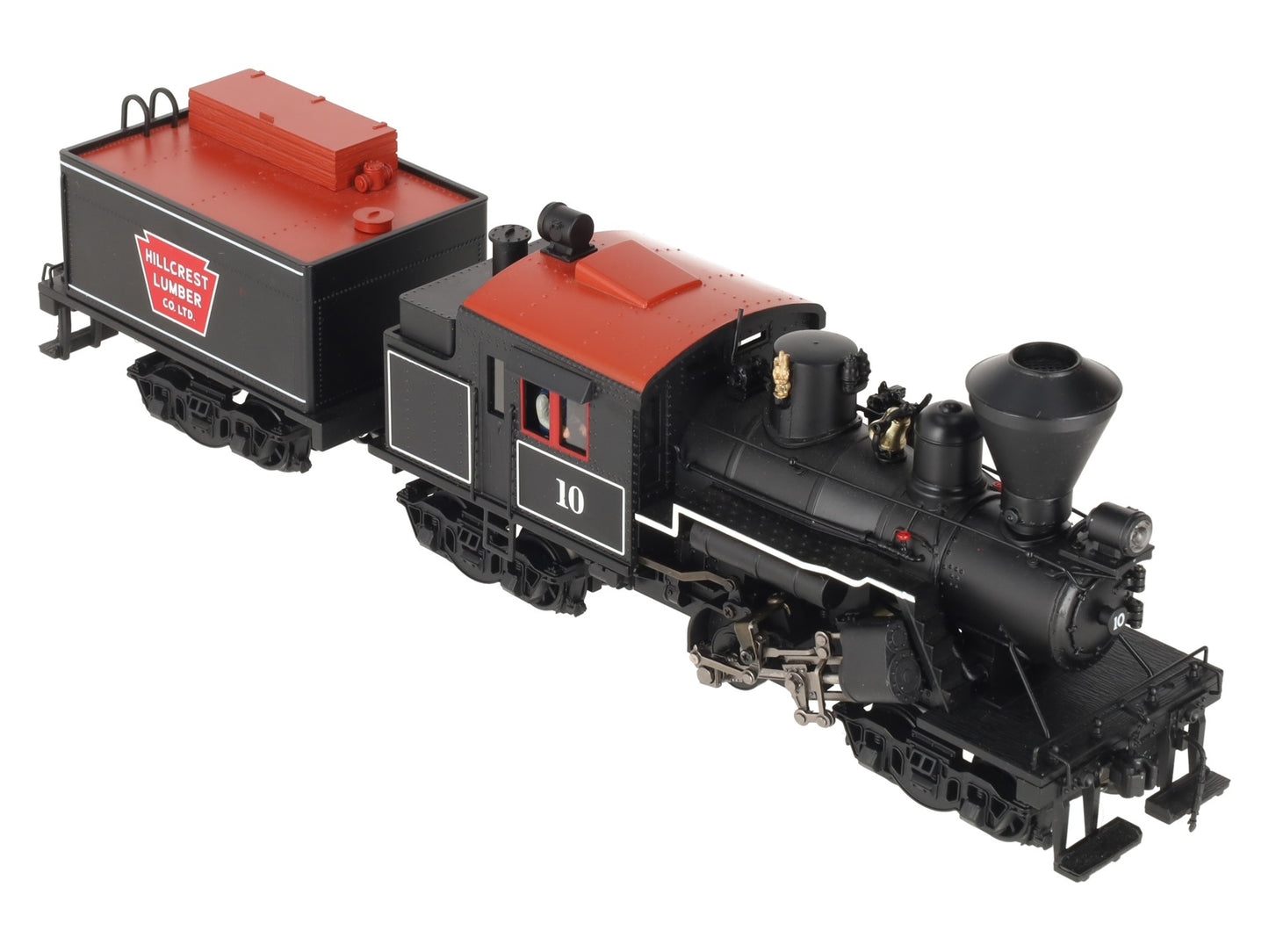 MTH 20-3039-1 O Gauge Hill Crest Lumber Co. Climax Logging Locomotive #10 w/PS2 EX/Box