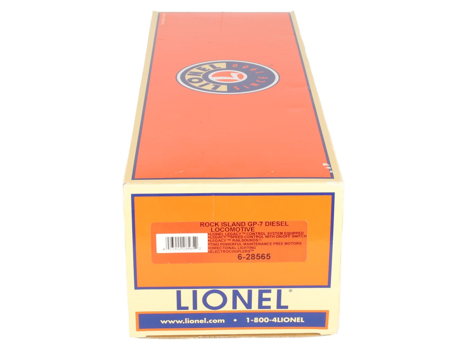 Lionel 6-28565 O Gauge Rock Island GP-7 Diesel Locomotive w/RailSounds #1265 LN/Box