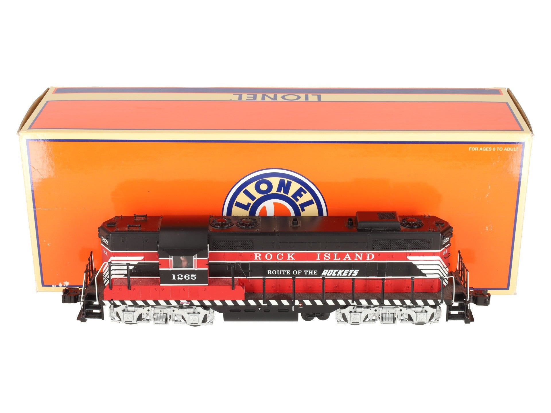 Lionel 6-28565 O Gauge Rock Island GP-7 Diesel Locomotive w/RailSounds #1265 LN/Box