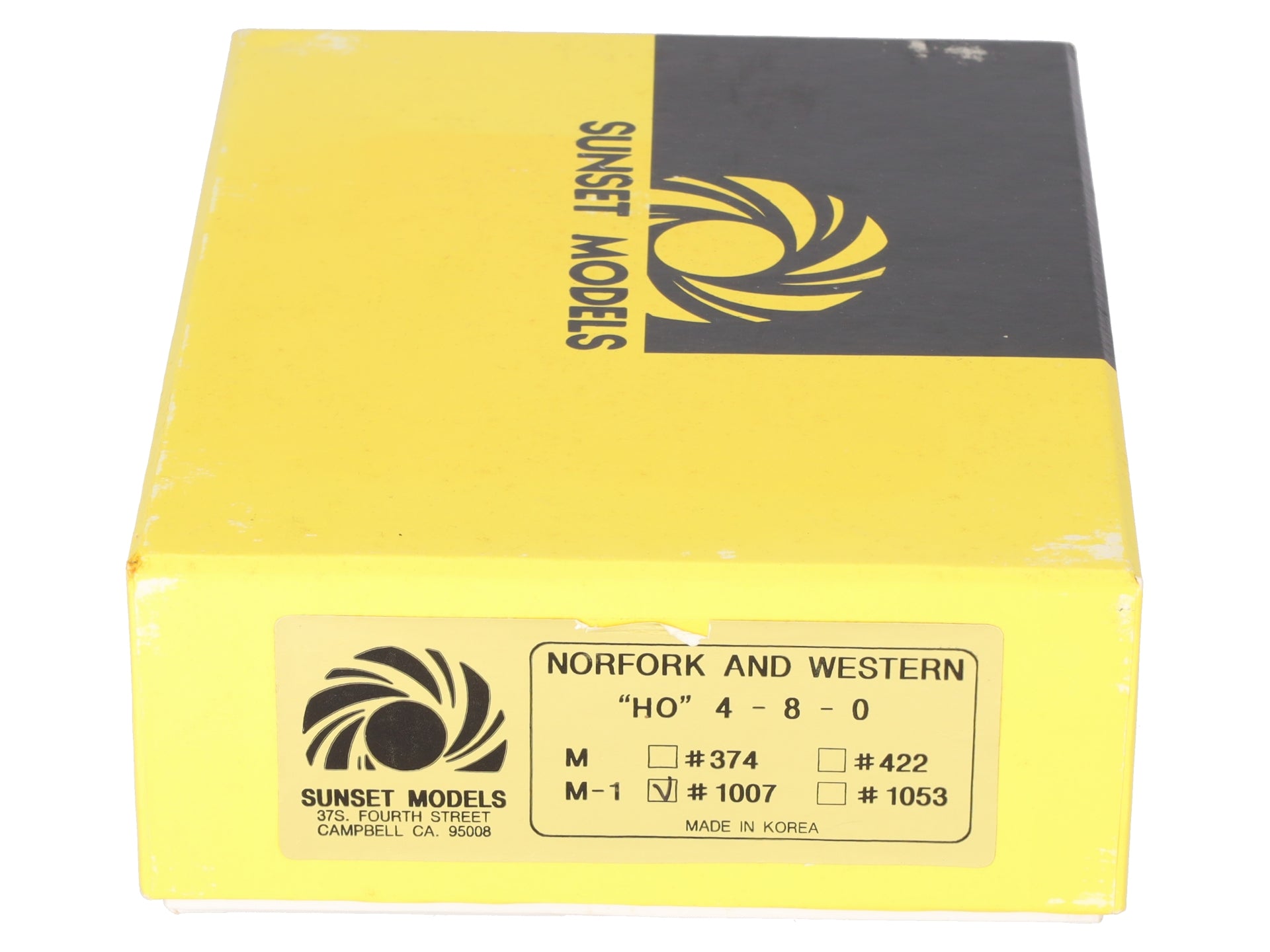 Sunset Models HO BRASS N&W 4-8-0 Class M-1 Steam Locomotive & Tender - FP EX/Box