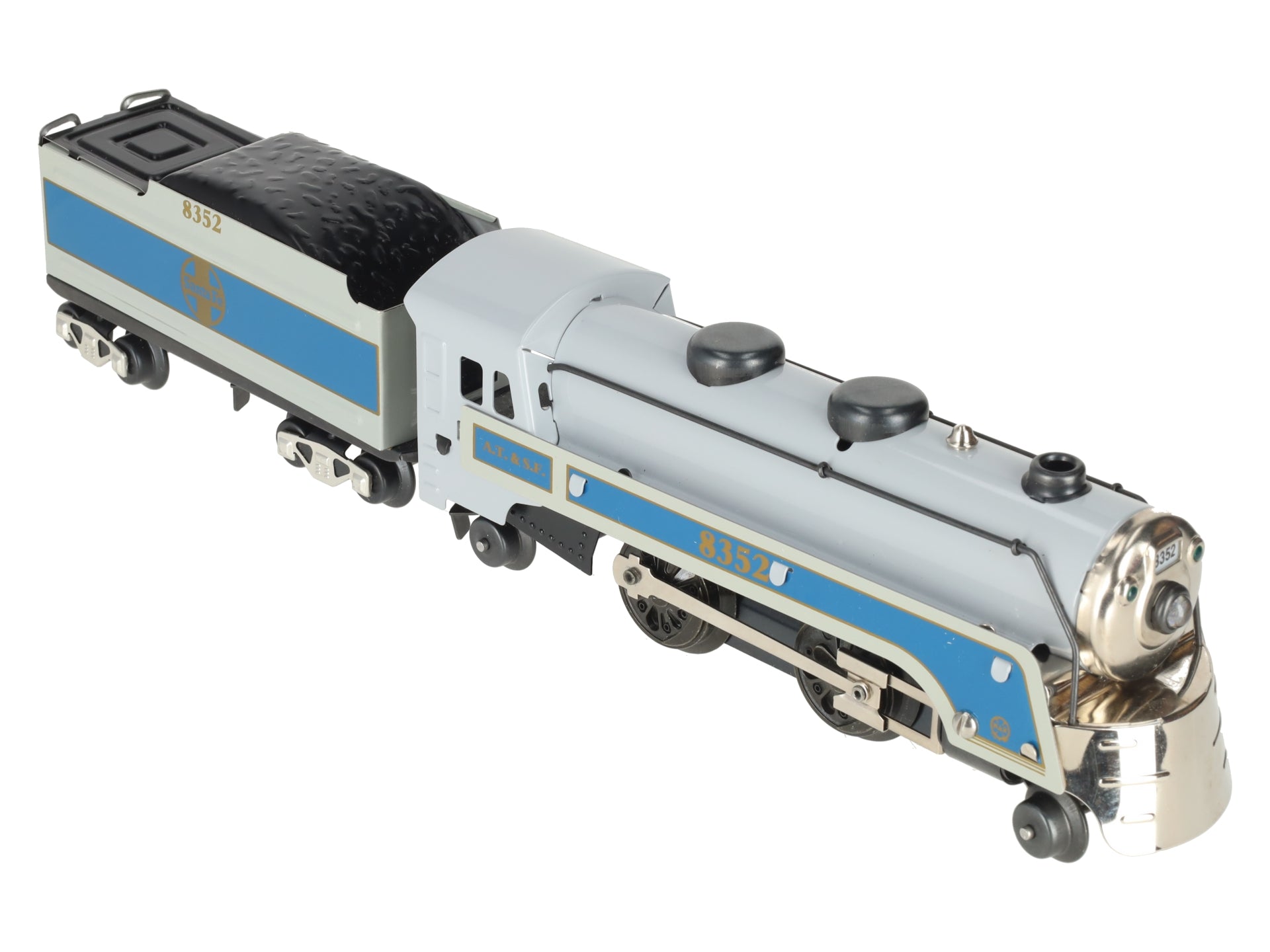 Marx 8352 O Gauge Sante Fe Steam Locomotive w/ Coal Tender #8352 EX/Box