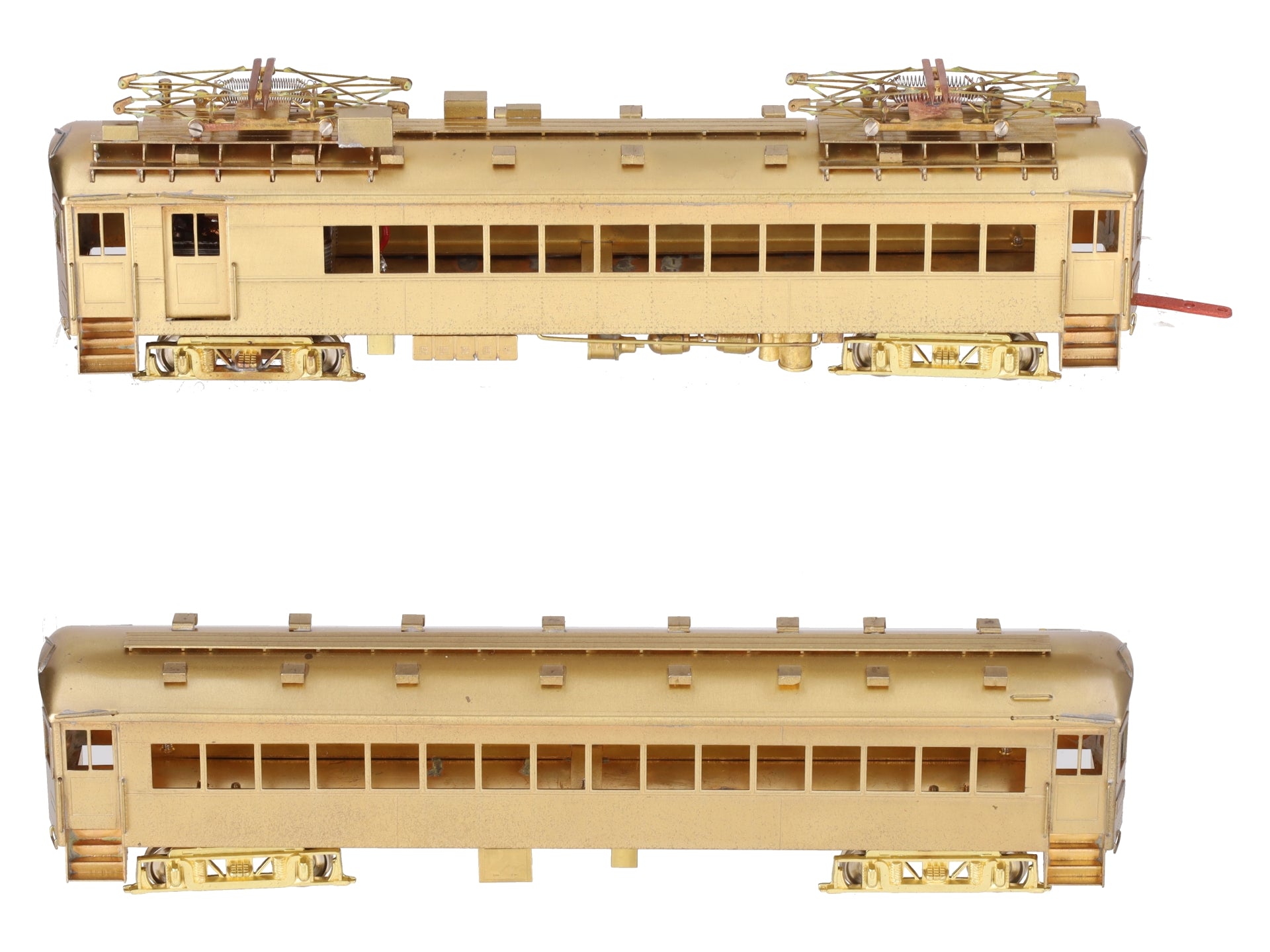 Nickel Plate Products HO BRASS South Shore Line Combine & Trailer - Unpainted EX/Box