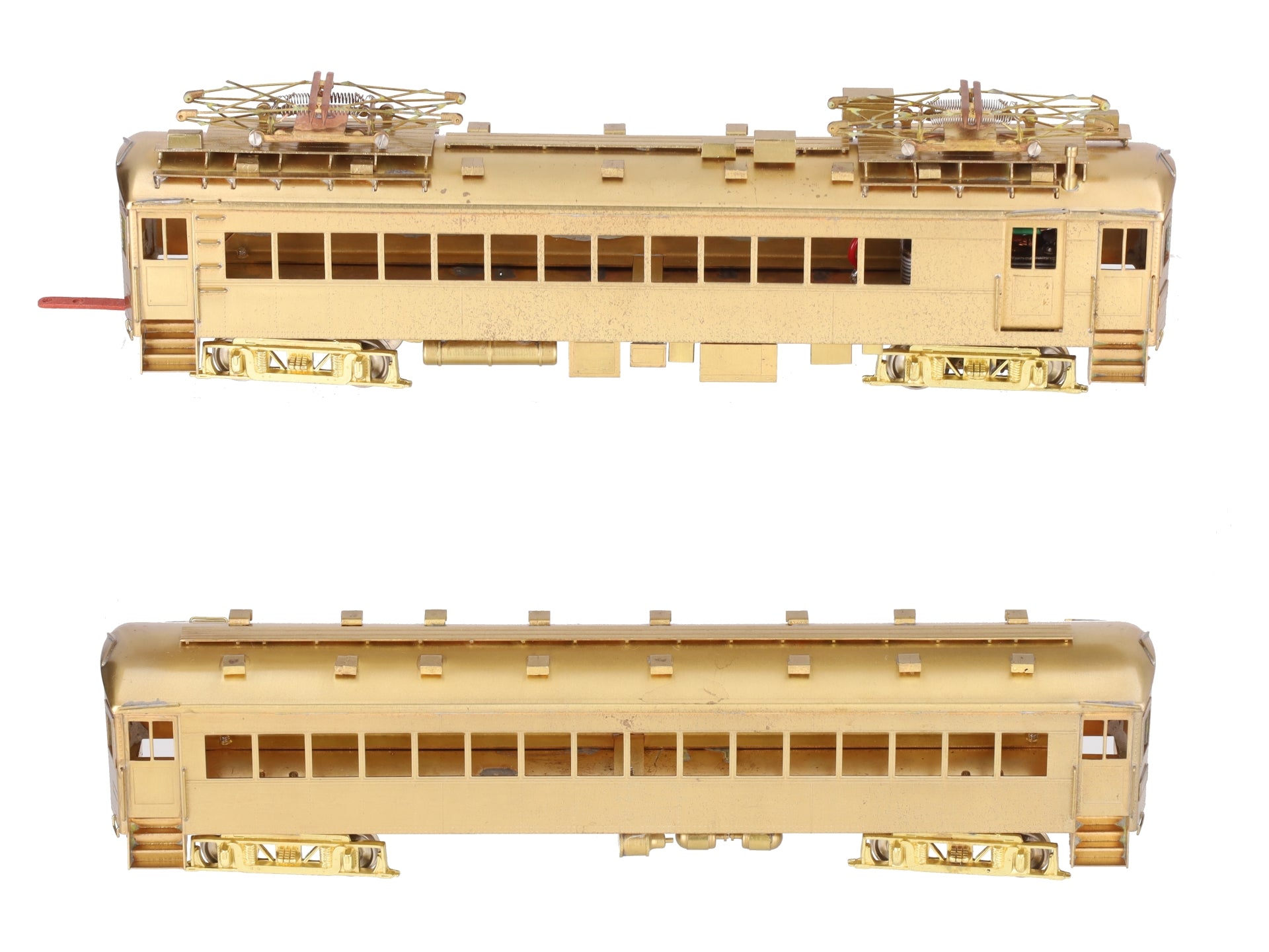 Nickel Plate Products HO BRASS South Shore Line Combine & Trailer - Unpainted EX/Box