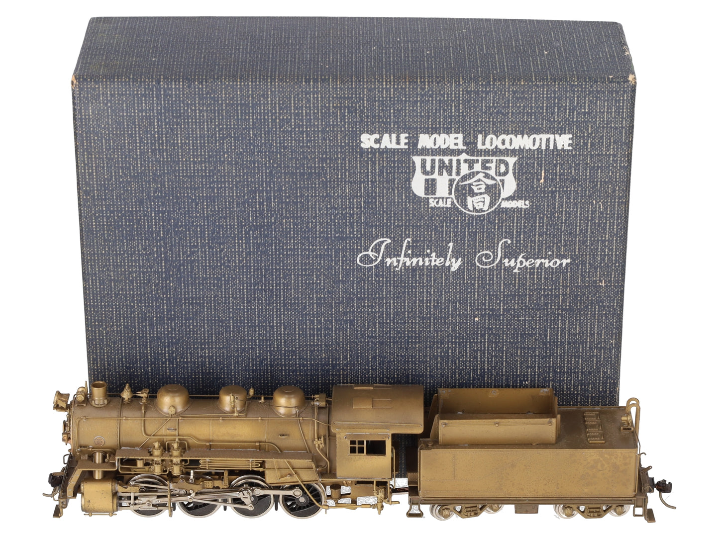 United Models HO BRASS 0-8-0 Unpntd. B&O Class L-2 Brass Locomotive & Tender EX/Box