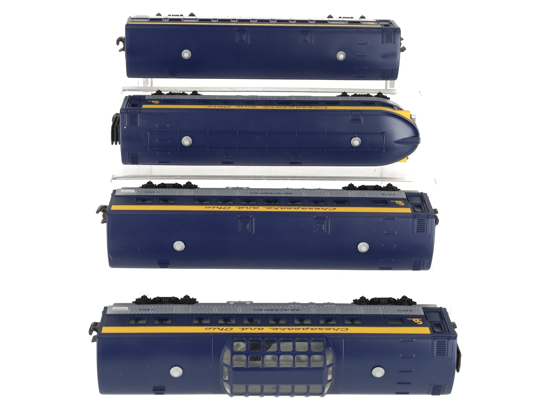 Williams 2400-03 O Scale Chesapeake & Ohio Passenger Cars (Set of 4) EX/Box